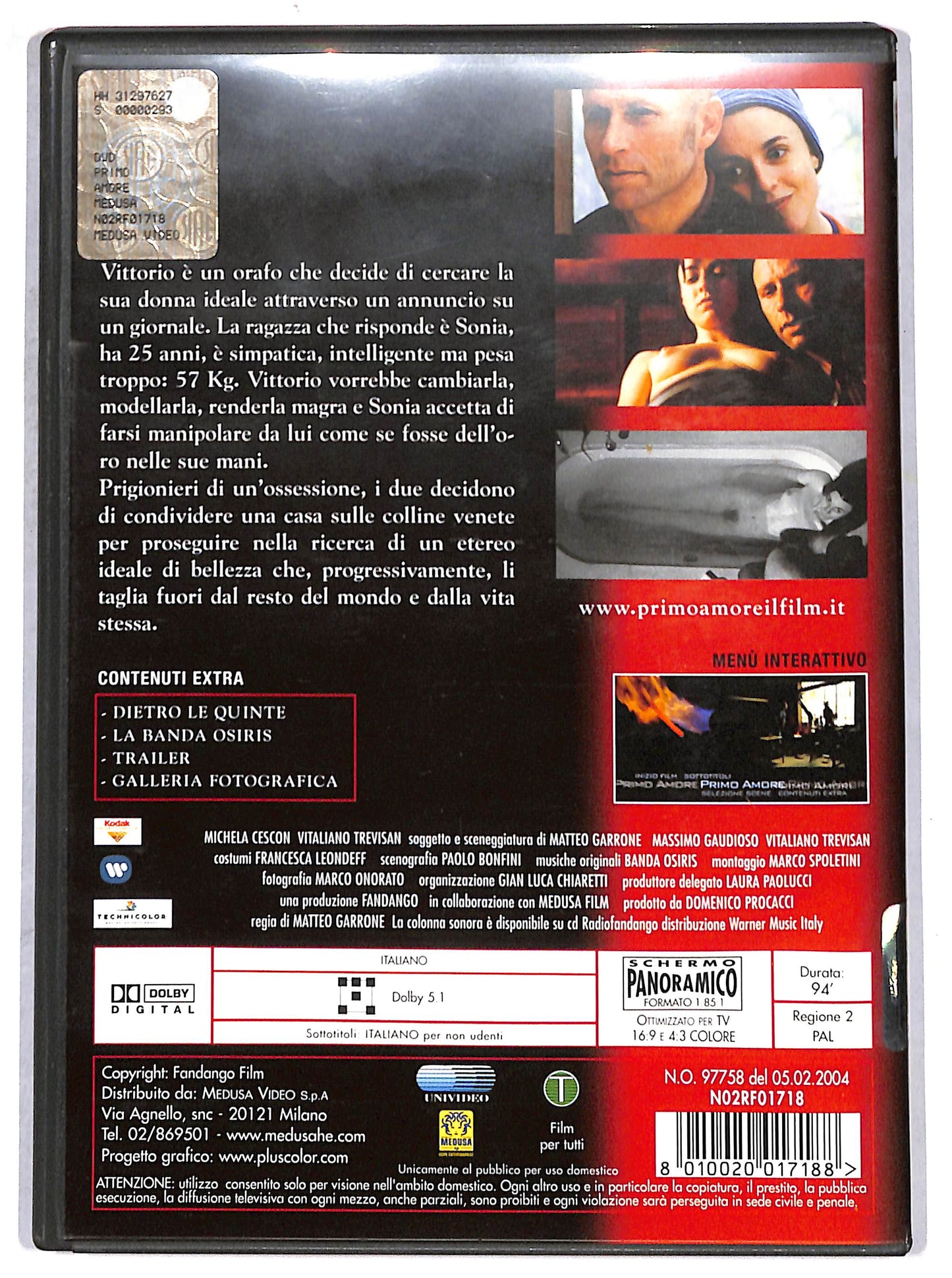EBOND Primo amore di Matteo Garrone NOLEGGIO DVD DB798428