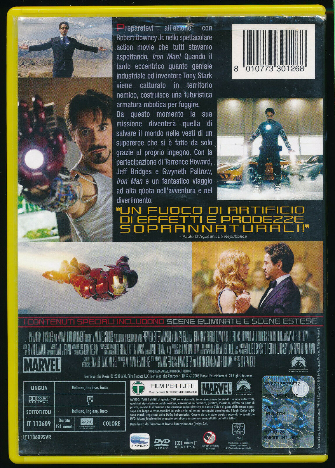EBOND Iron Man Ex Noleggio DVD DB798604