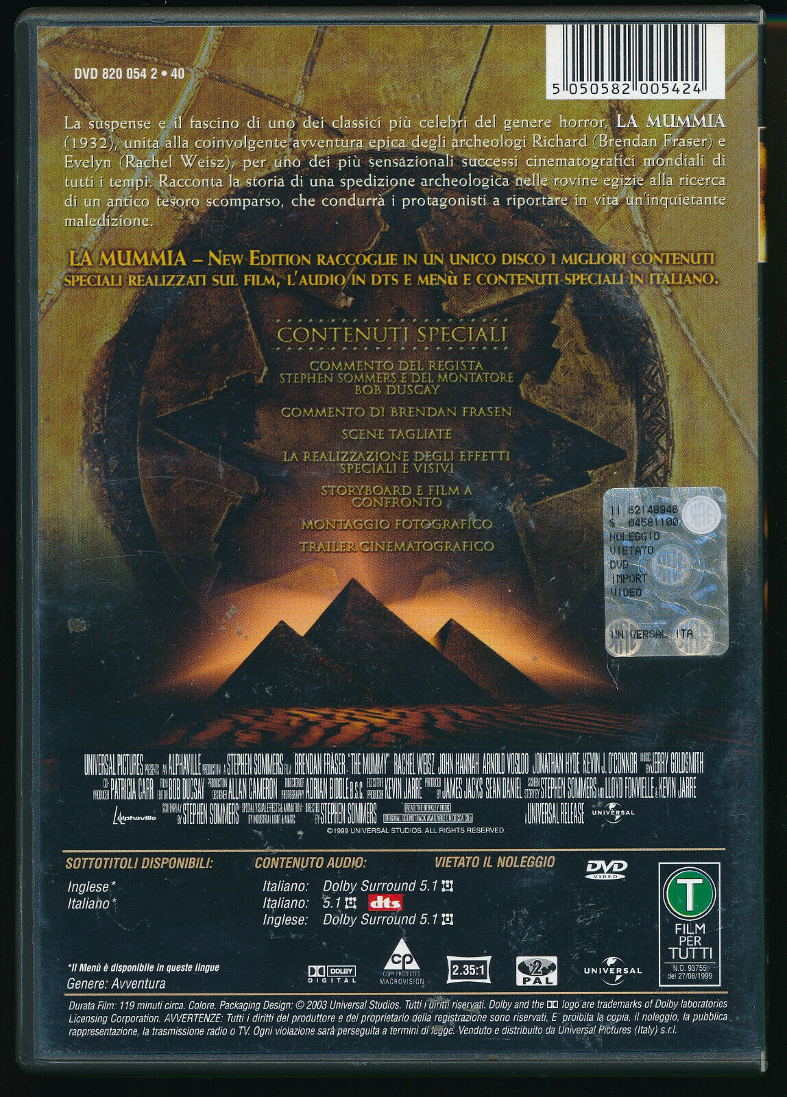 EBOND La Mummia NOLEGGIO DVD DB798606