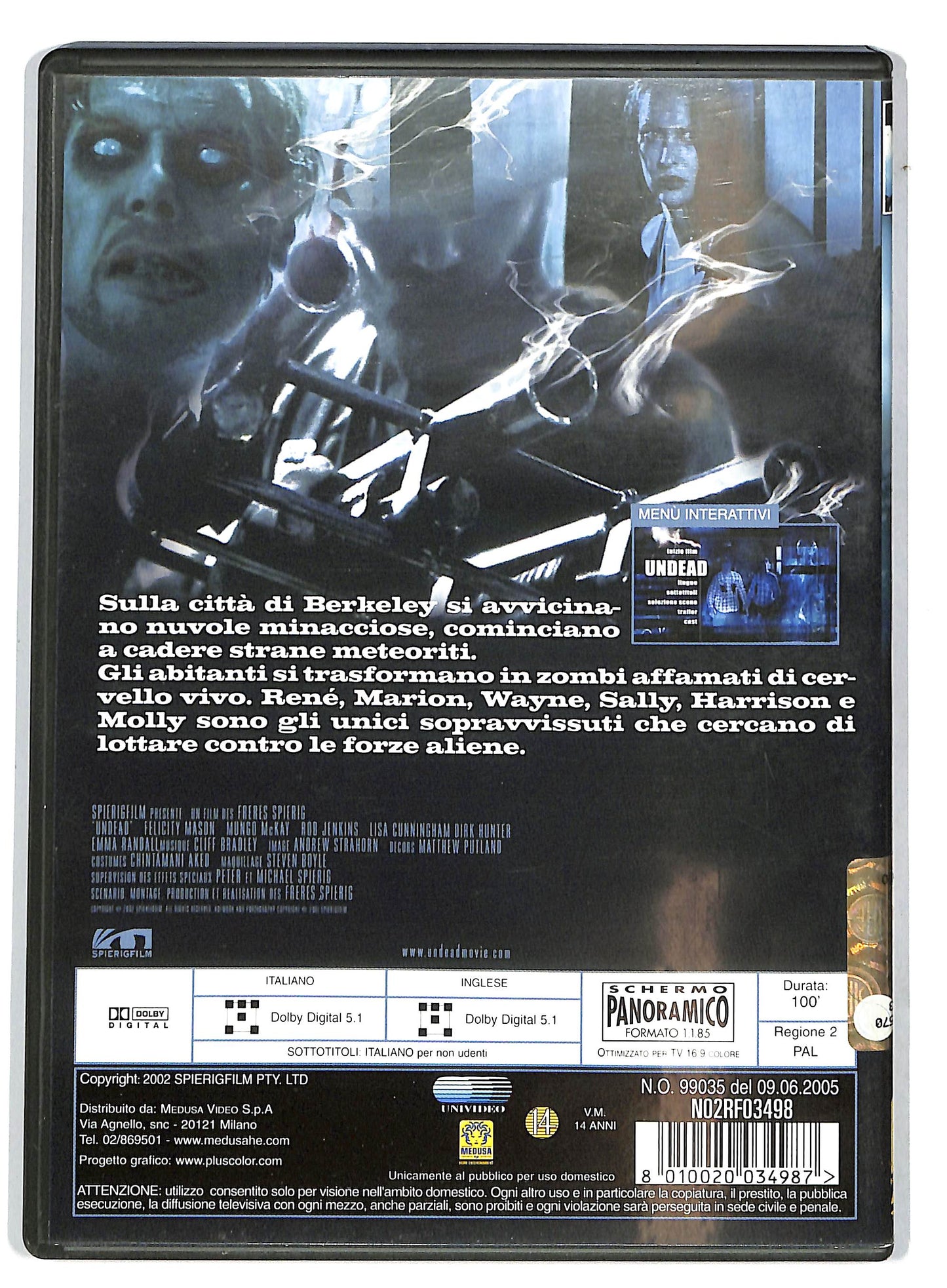 EBOND Undead NOLEGGIO DVD DB798635