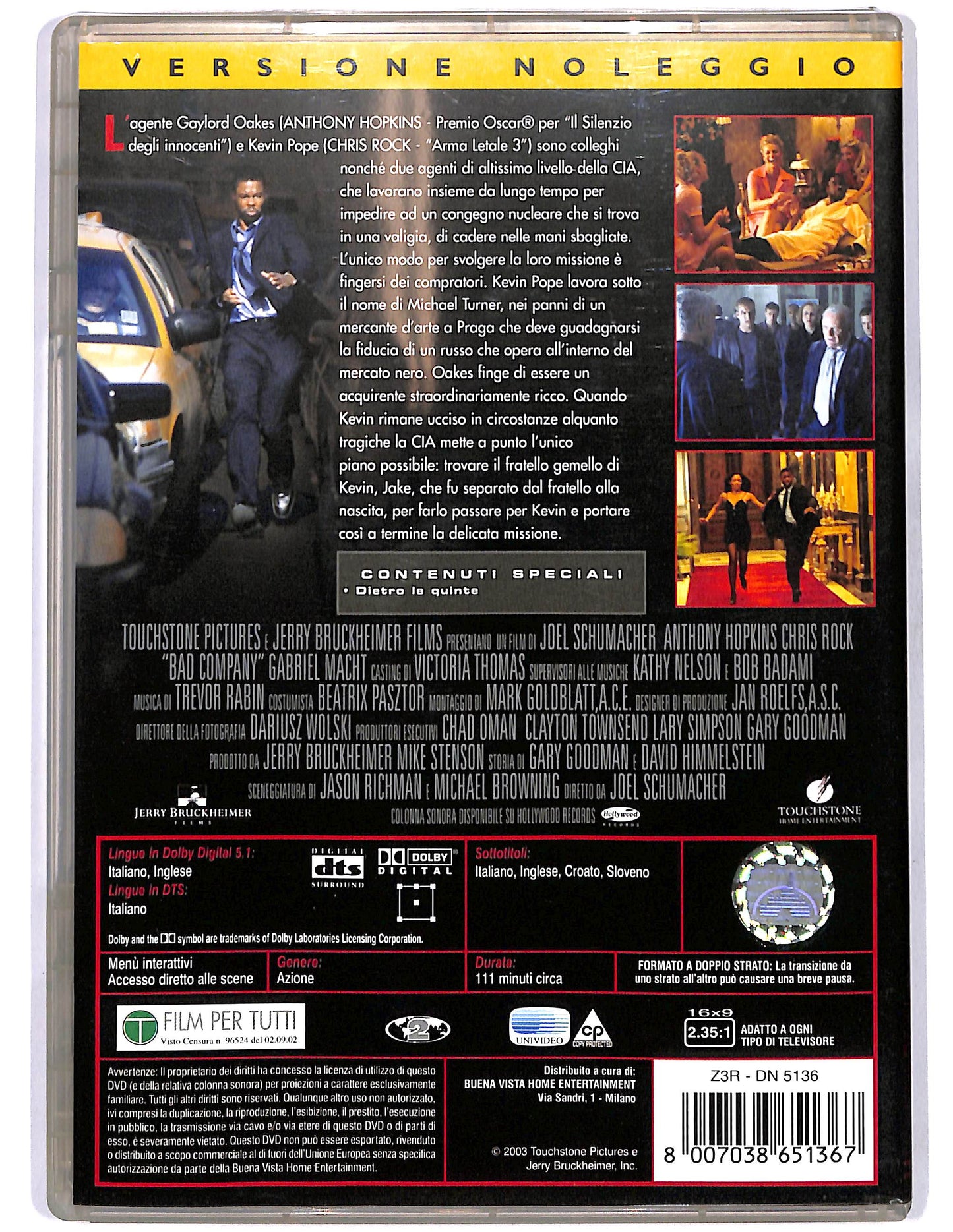 EBOND Bad Company Protocollo Praga NOLEGGIO DVD DB798742