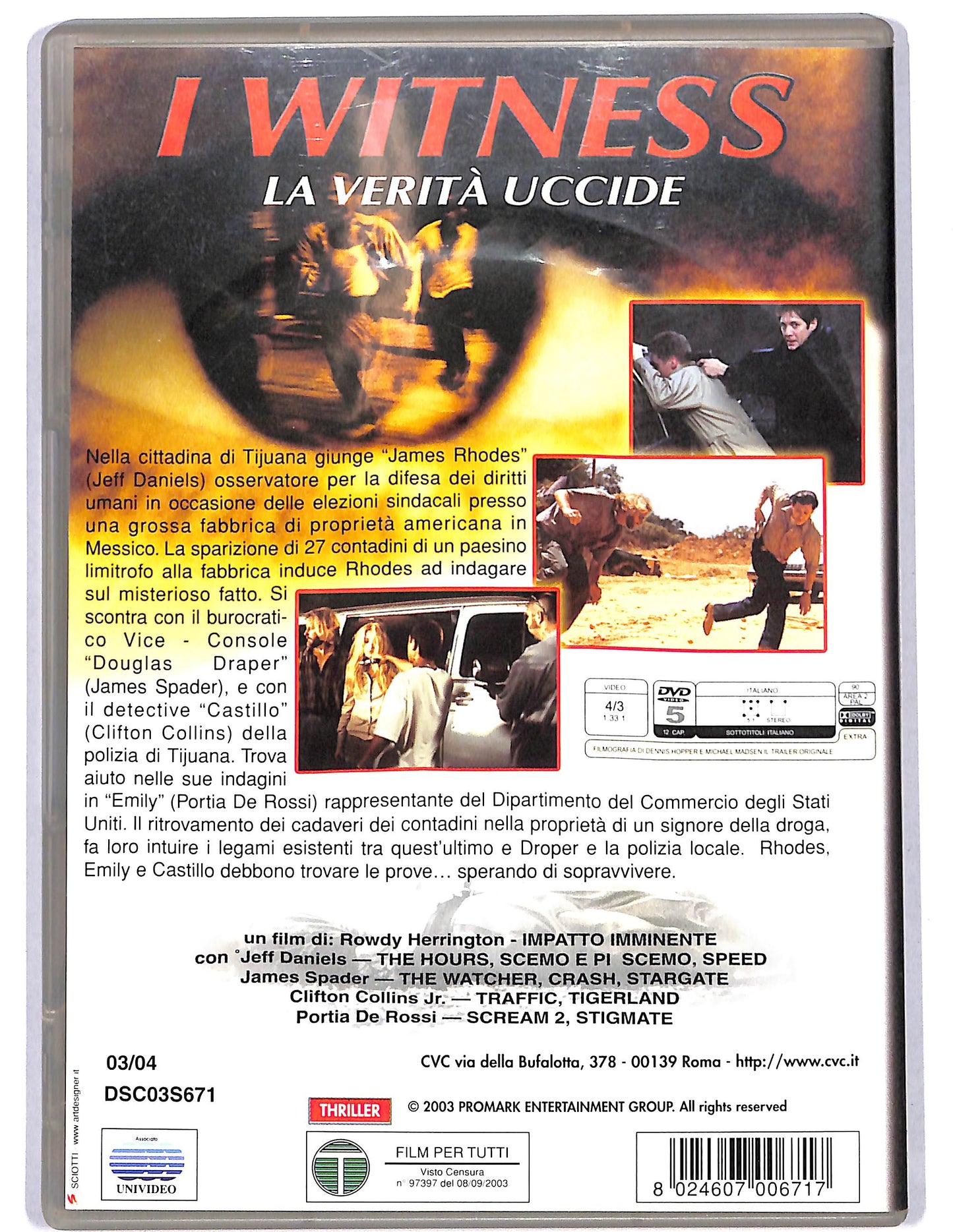 EBOND I witness-La verita uccide DVD DB799405