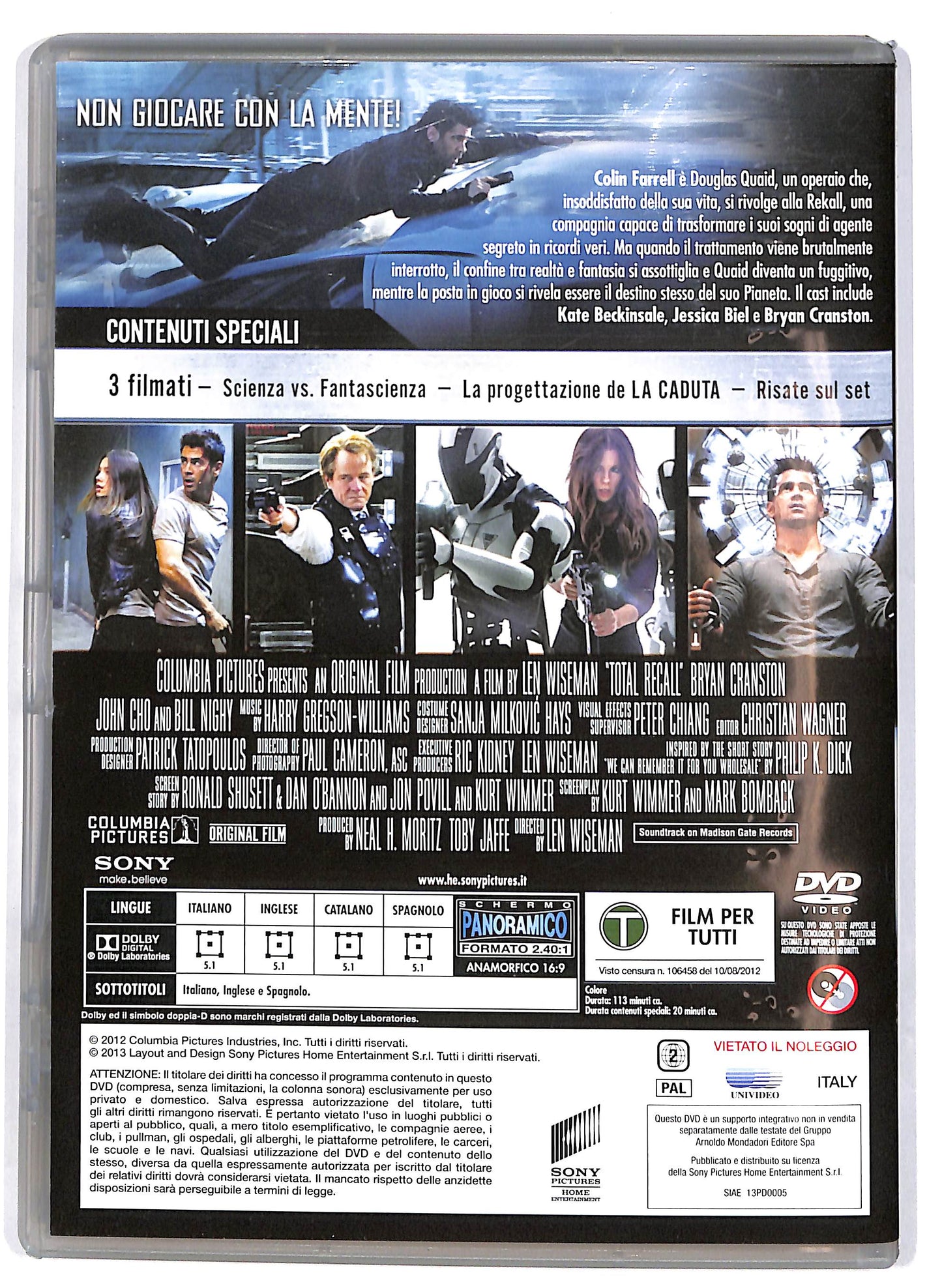 EBOND Total Recall - Atto di forza EDITORIALE DVD DB799435