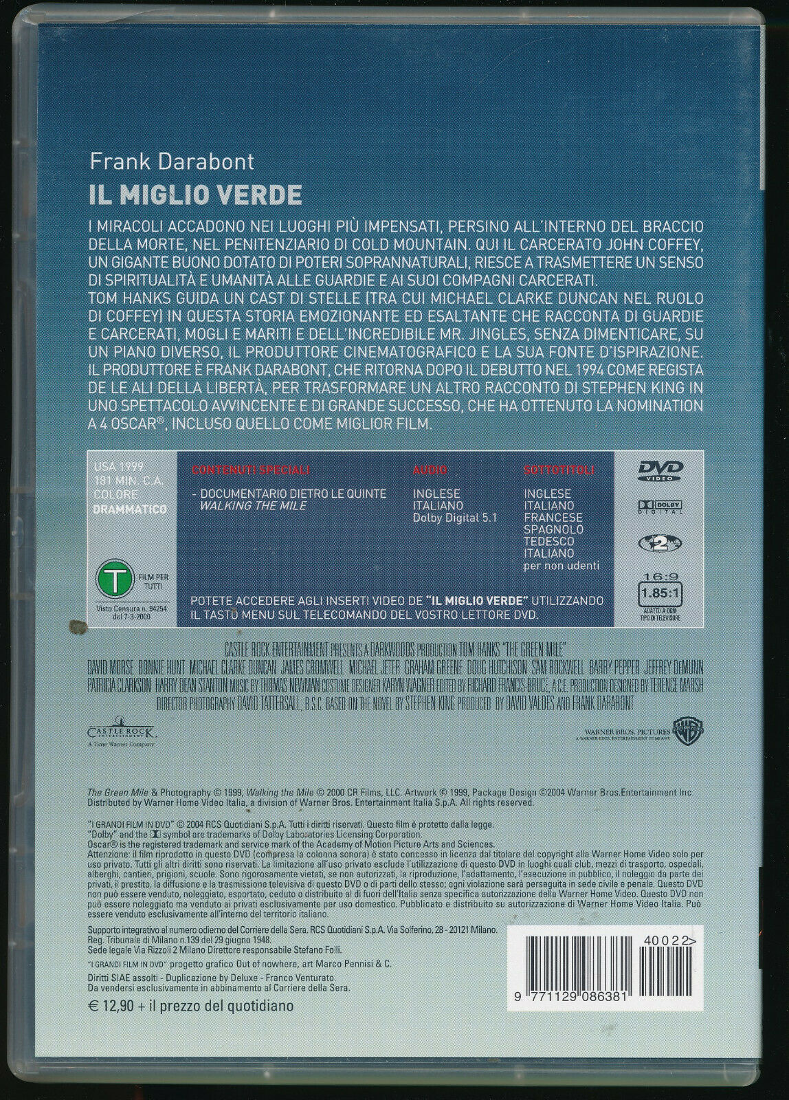 EBOND Il Miglio Verde Editoriale DVD DB799615