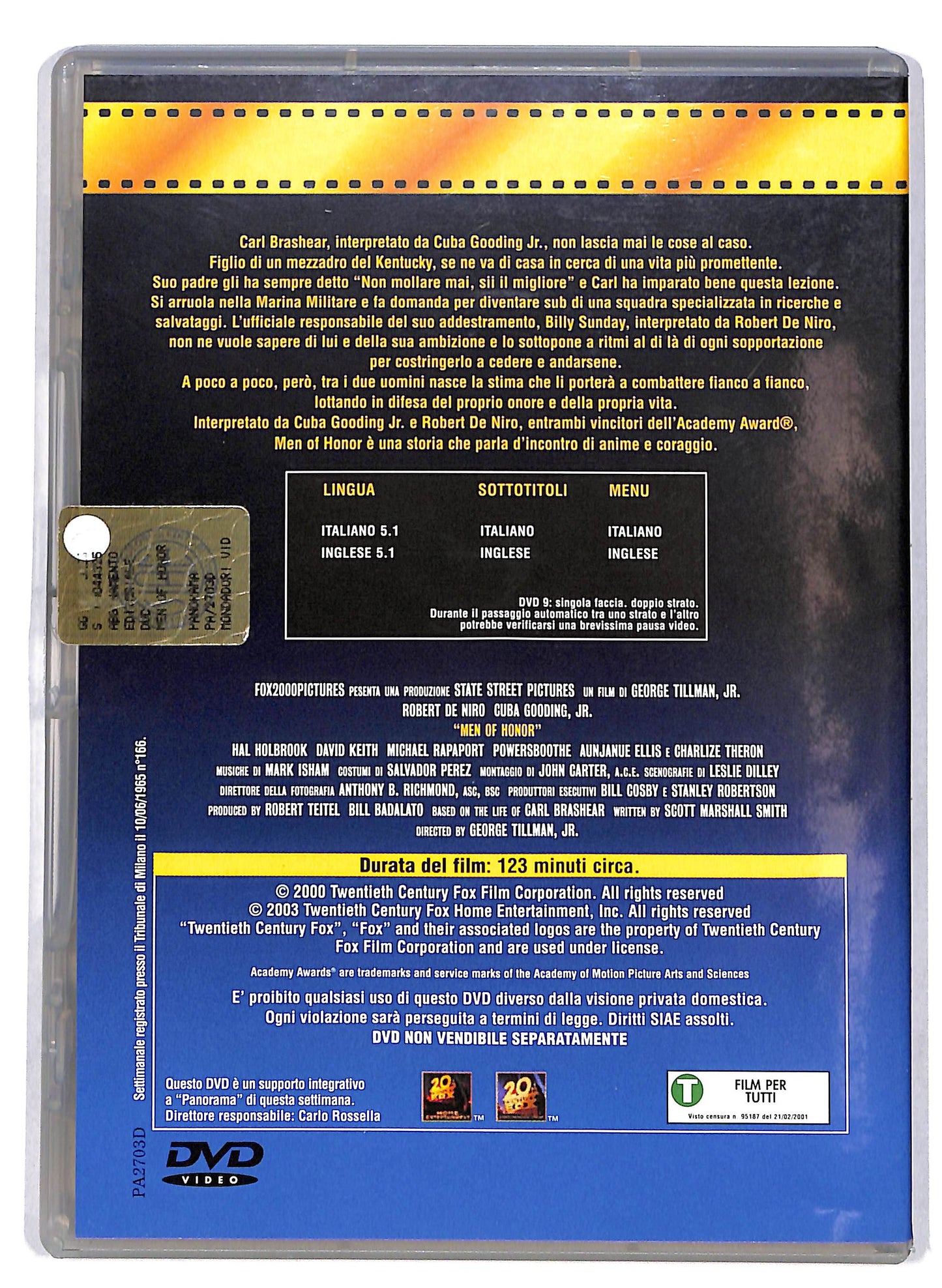 EBOND Men of Honor - L'onore degli uomini EDITORIALE DVD DB799660