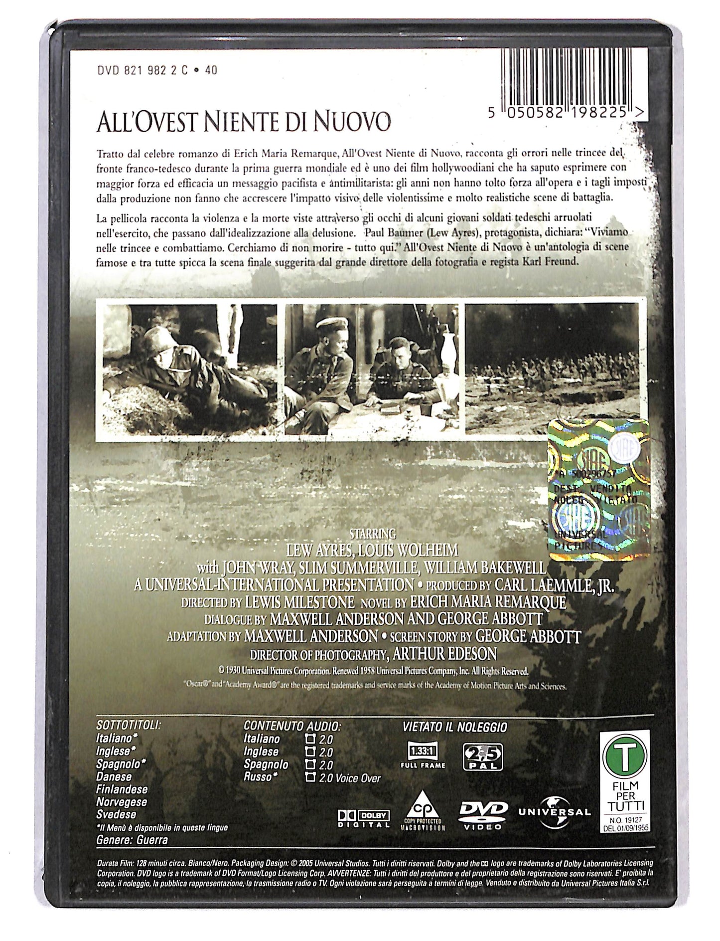 EBOND All'Ovest Niente Di Nuovo DVD DB799729