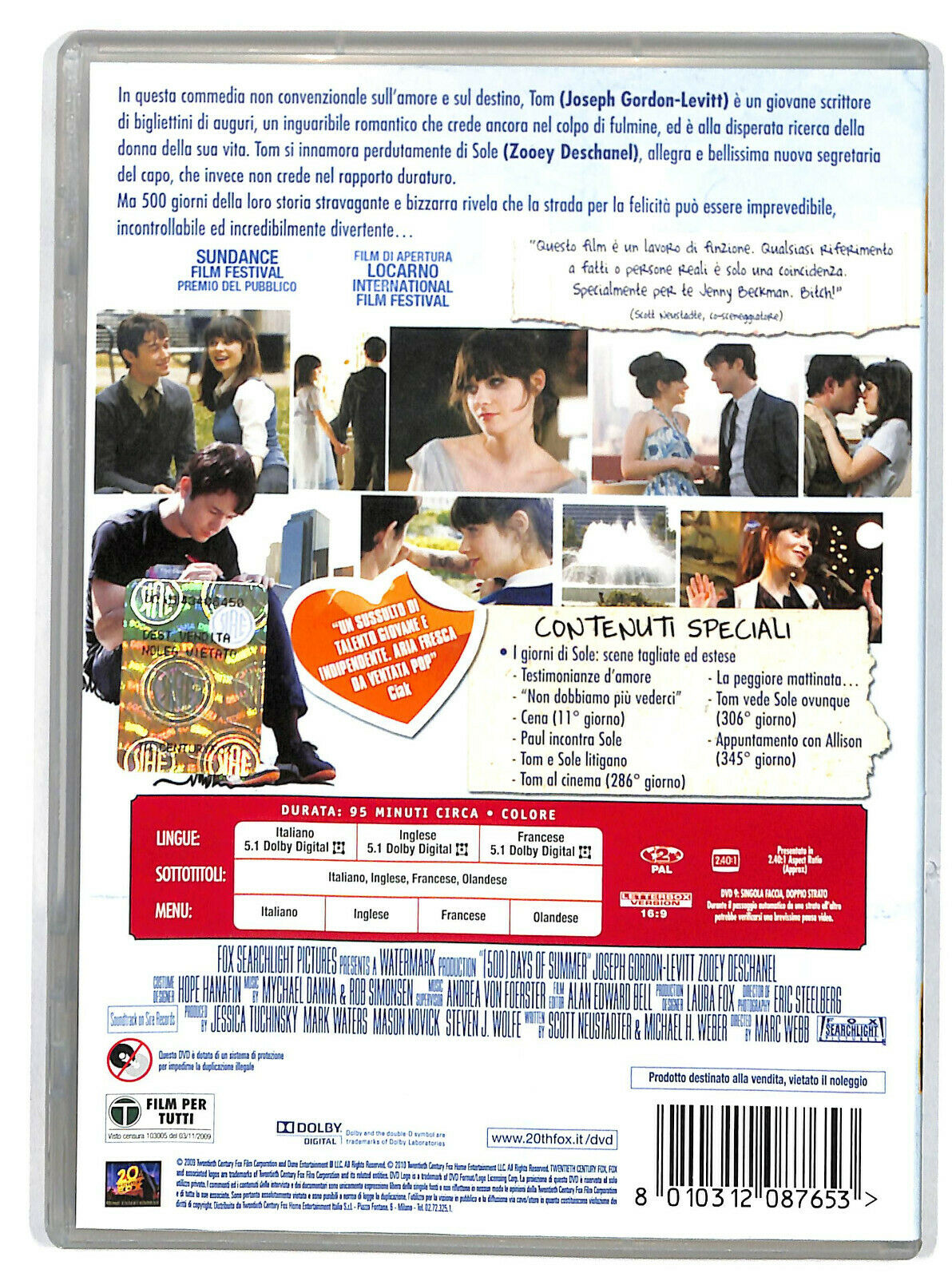 EBOND 500 Giorni Insieme DVD DB799939