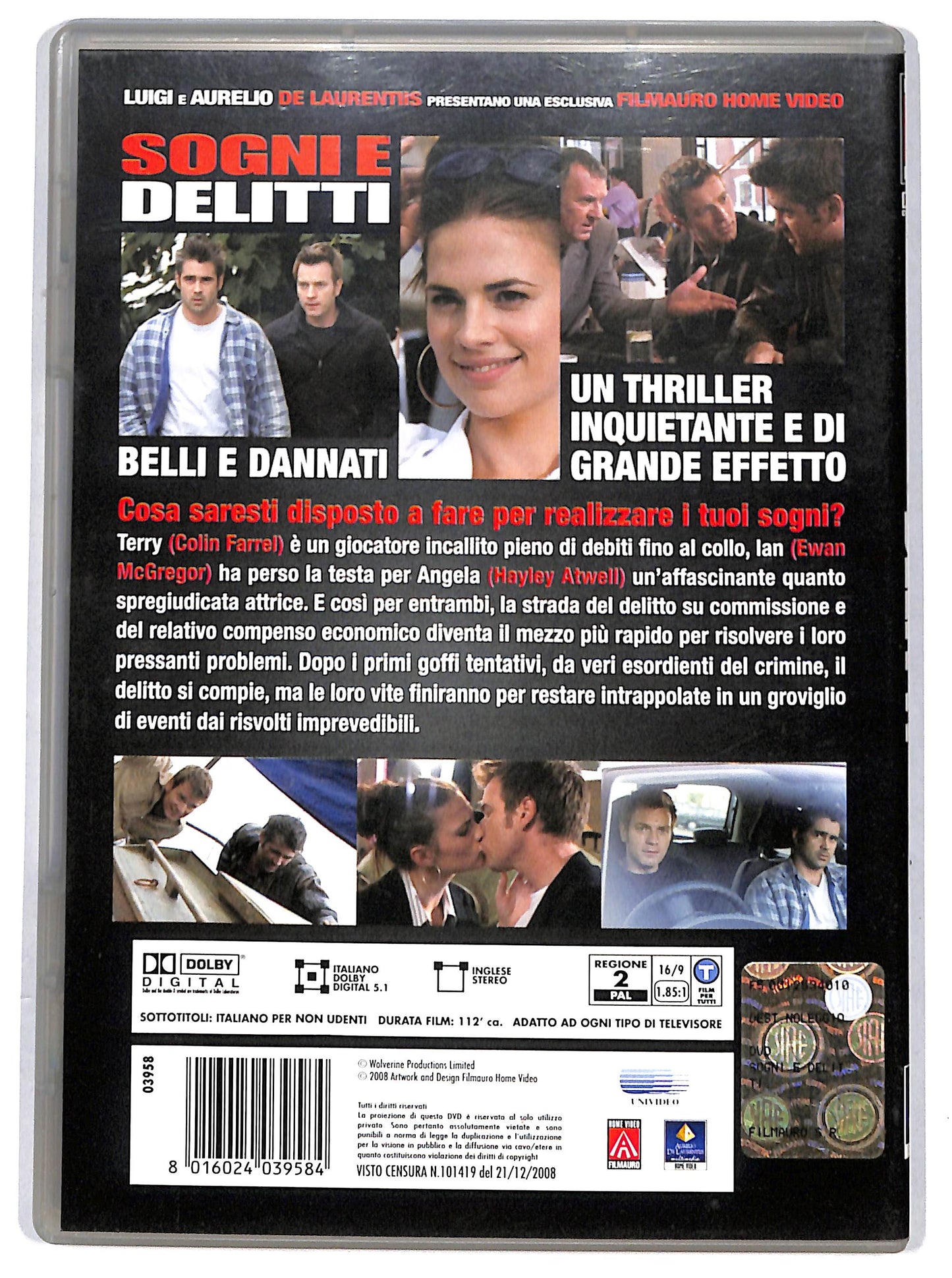 EBOND sogni e delitti NOLEGGIO DVD DB800263