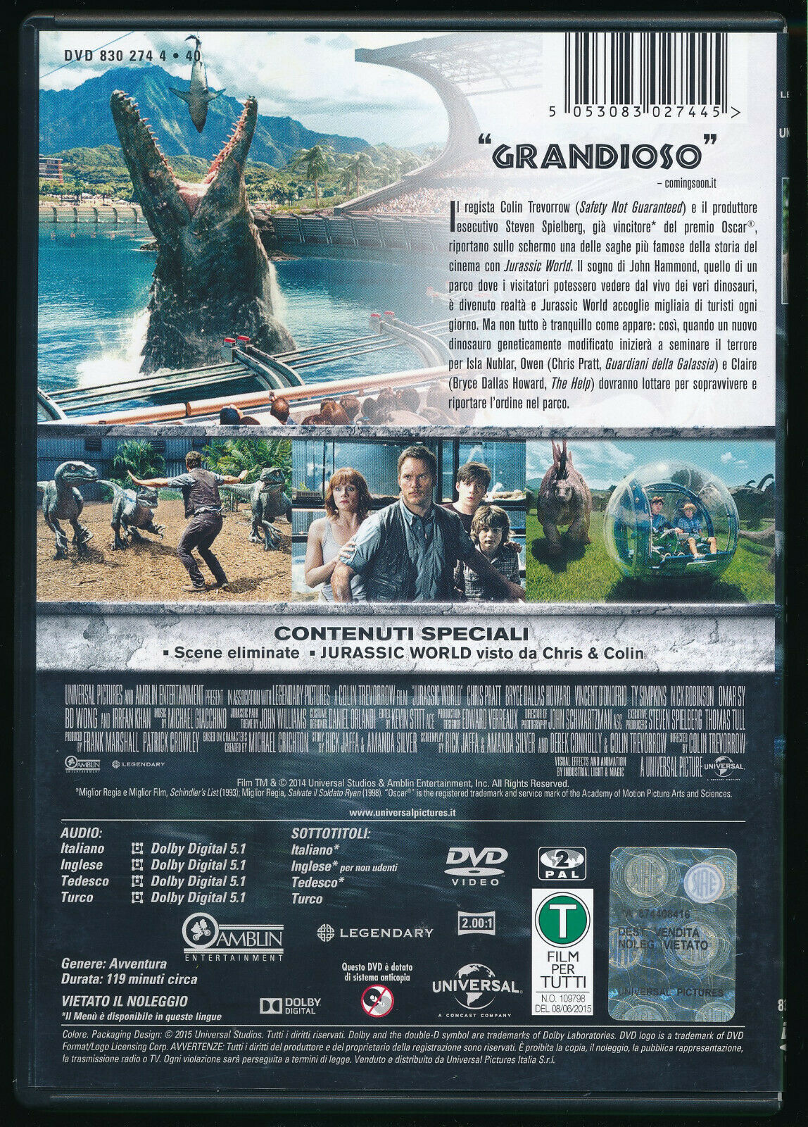 EBOND Jurassic World DVD DB801605