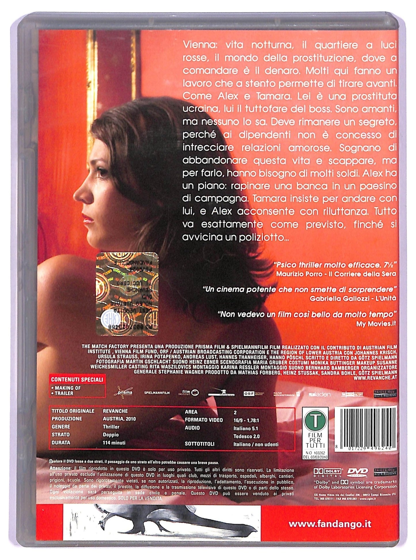 EBOND Revanche - ti uccidero EDITORIALE NOLEGGIO DVD DB801612