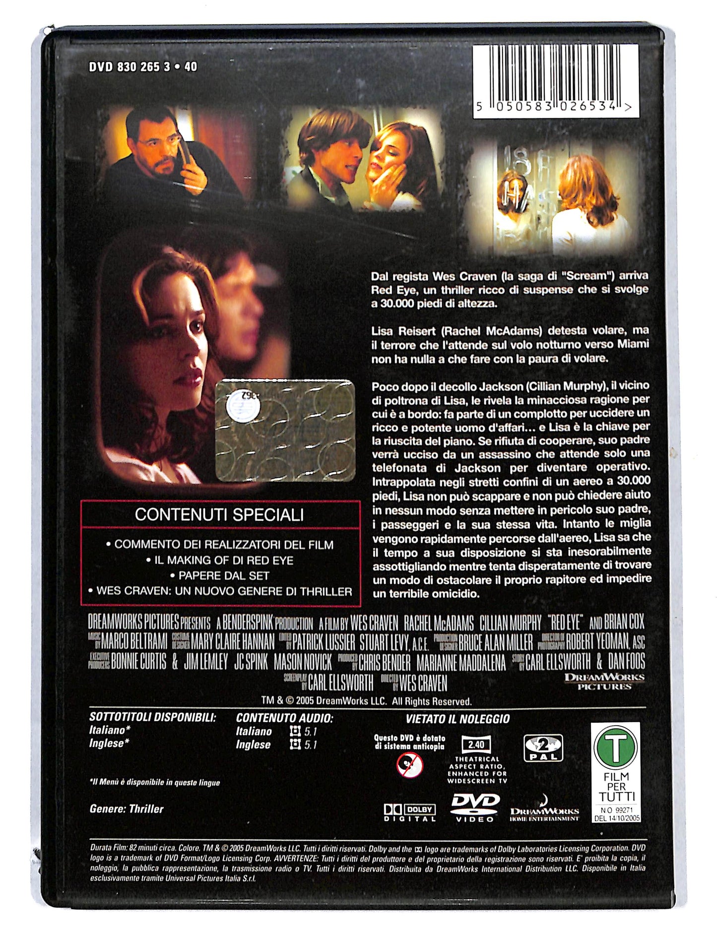 EBOND Red Eye NOLEGGIO DVD DB802644