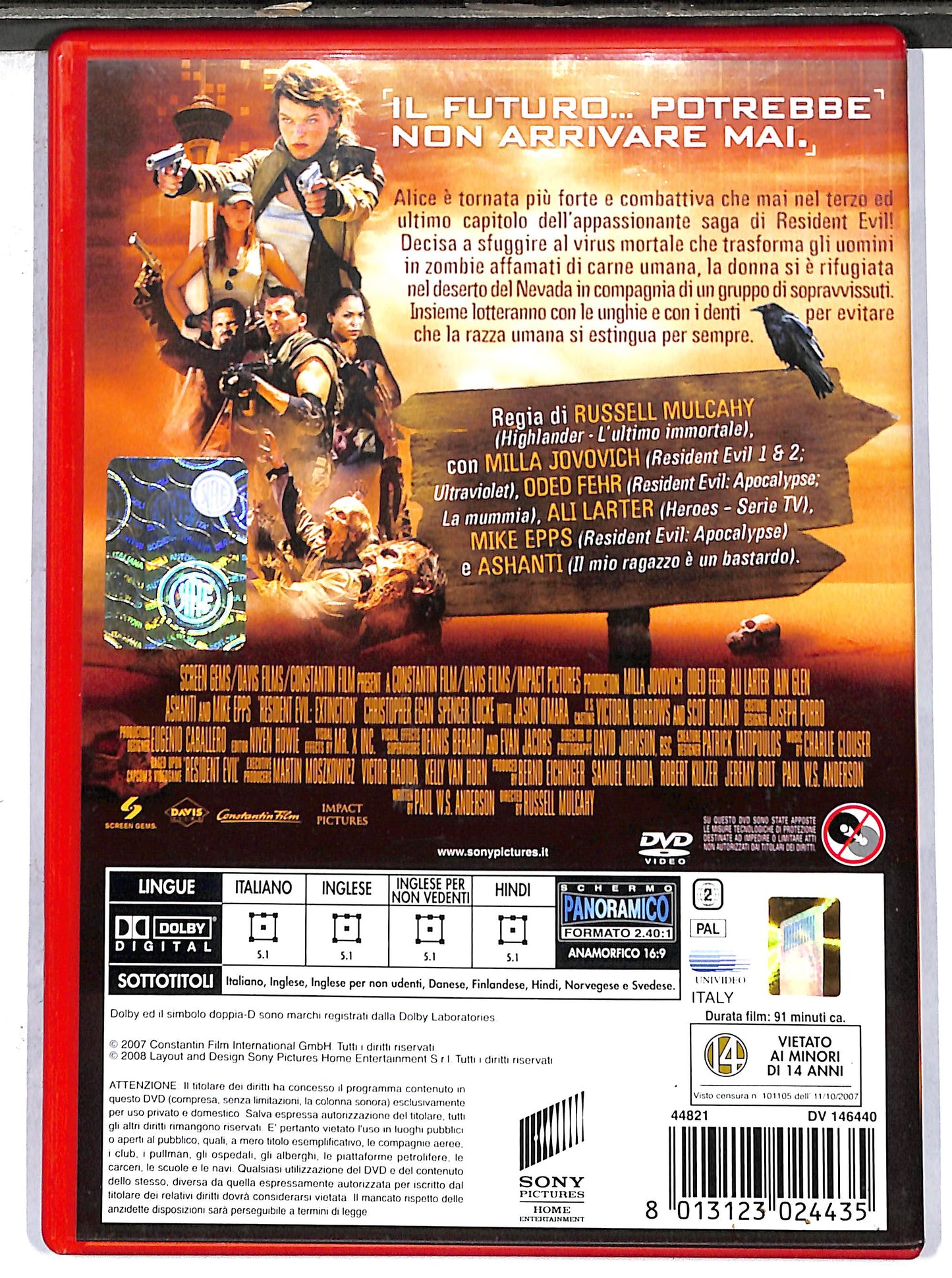 EBOND resident evil extinction NOLEGGIO DVD DB802806