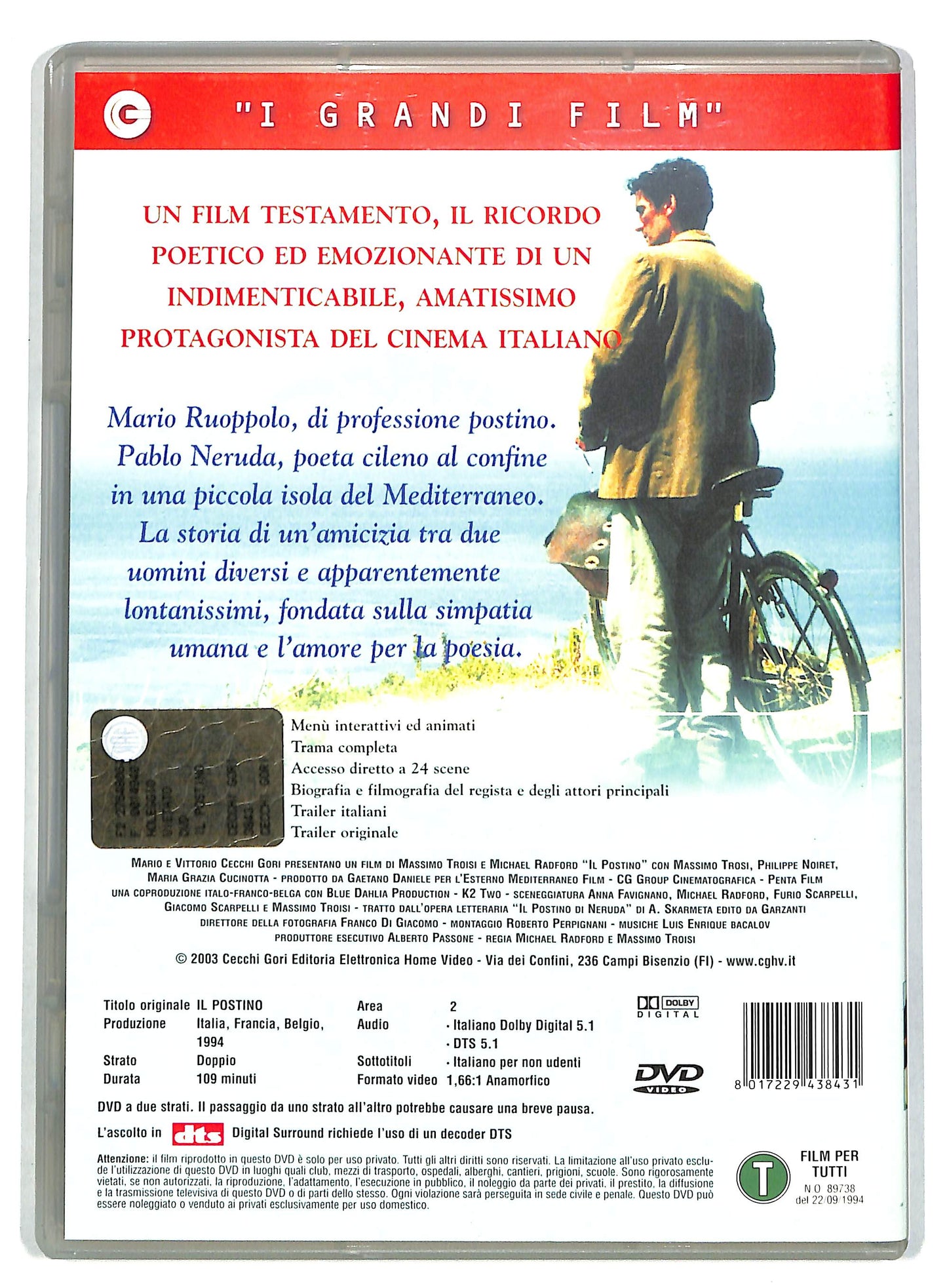 EBOND Il Postino NOLEGGIO DVD DB802828