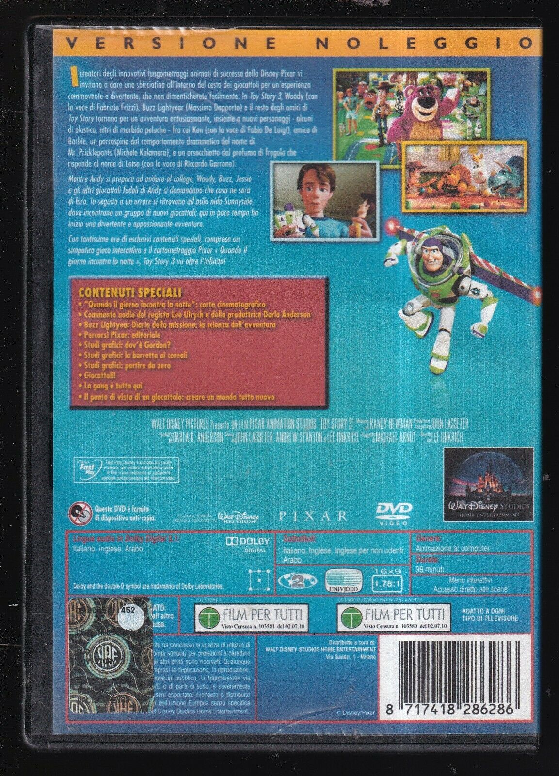 EBOND Toy Story 3 - La Grande Fuga Ex Noleggio DVD DB802858