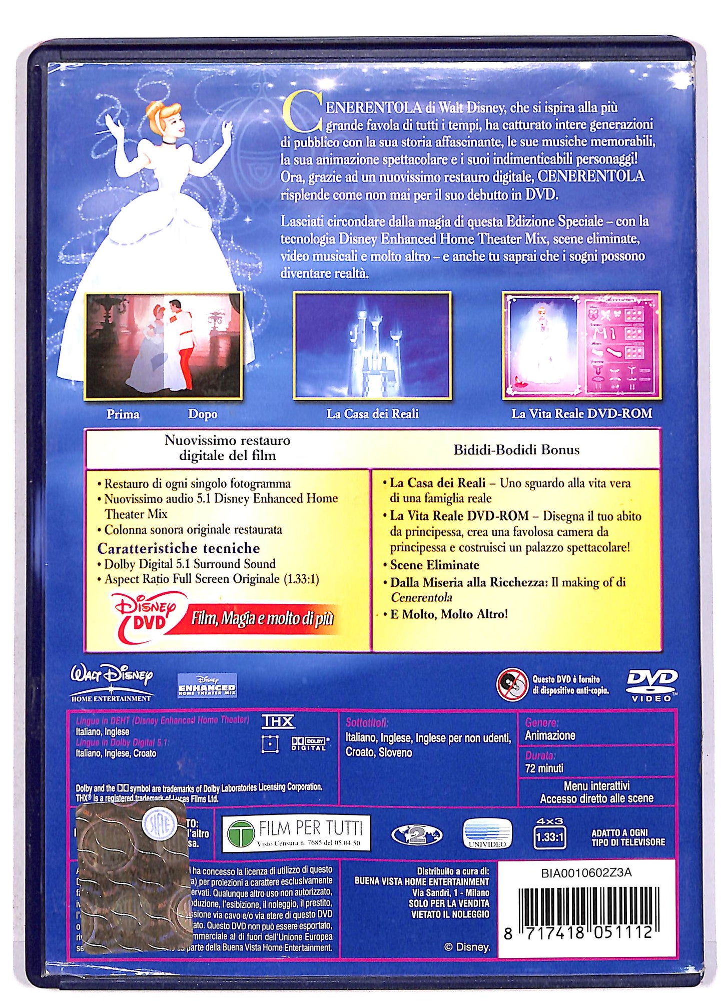 EBOND Cenerentola EDIZIONE SPECIALE DVD DB803150