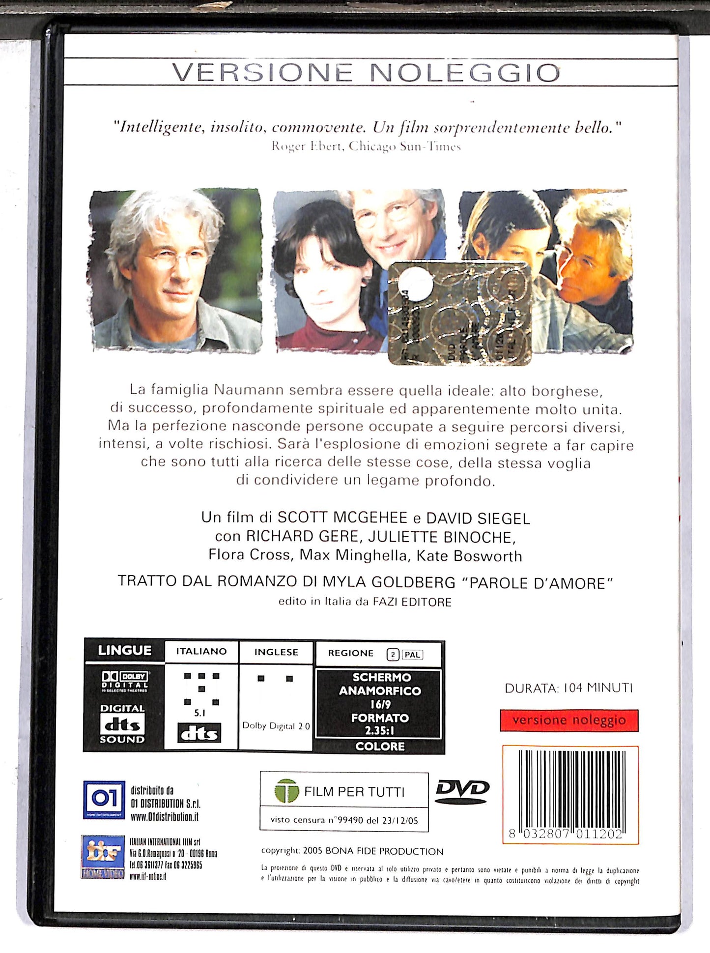 EBOND parole d'amore NOLEGGIO DVD DB803412
