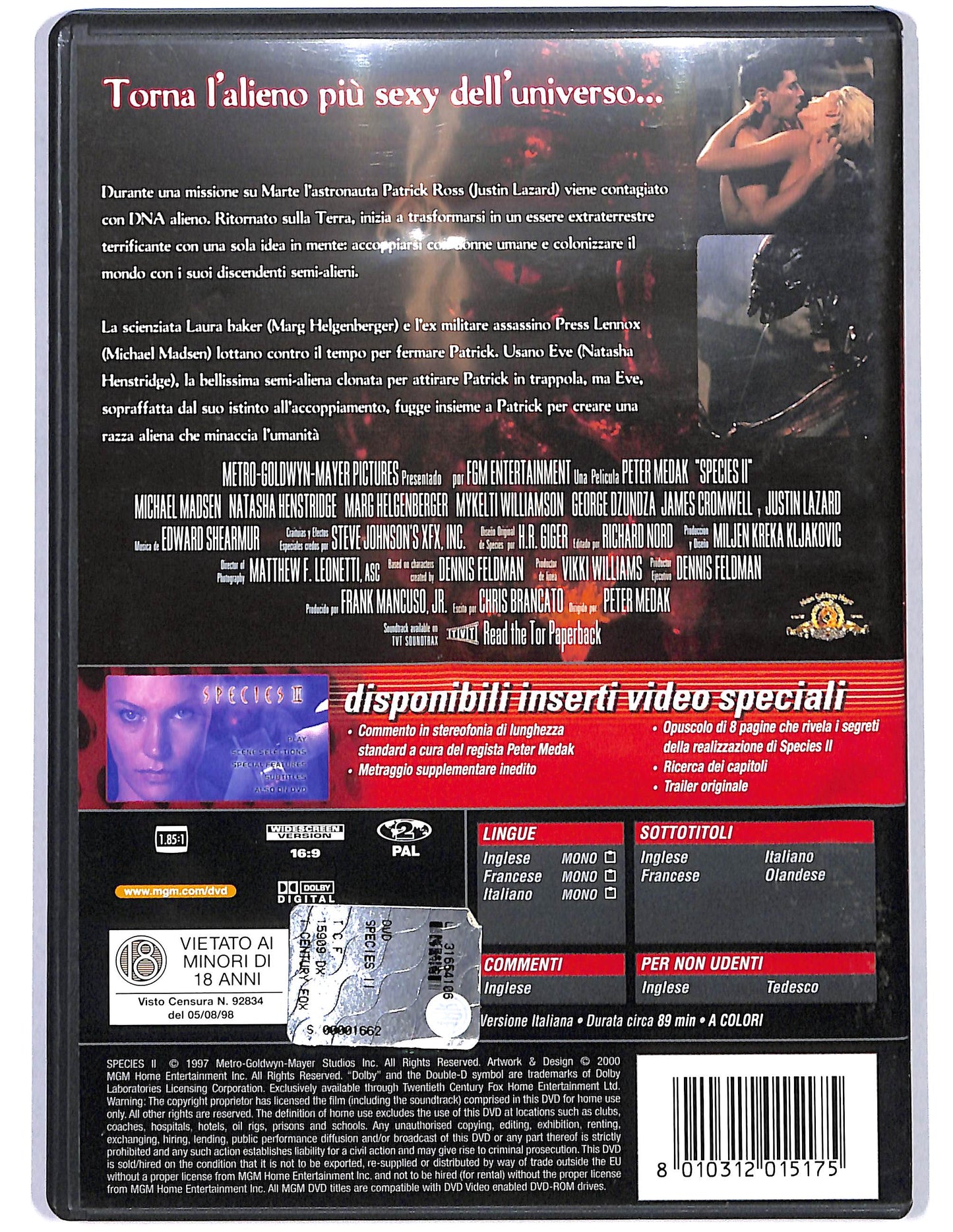 EBOND Species 3 NOLEGGIO DVD DB803450