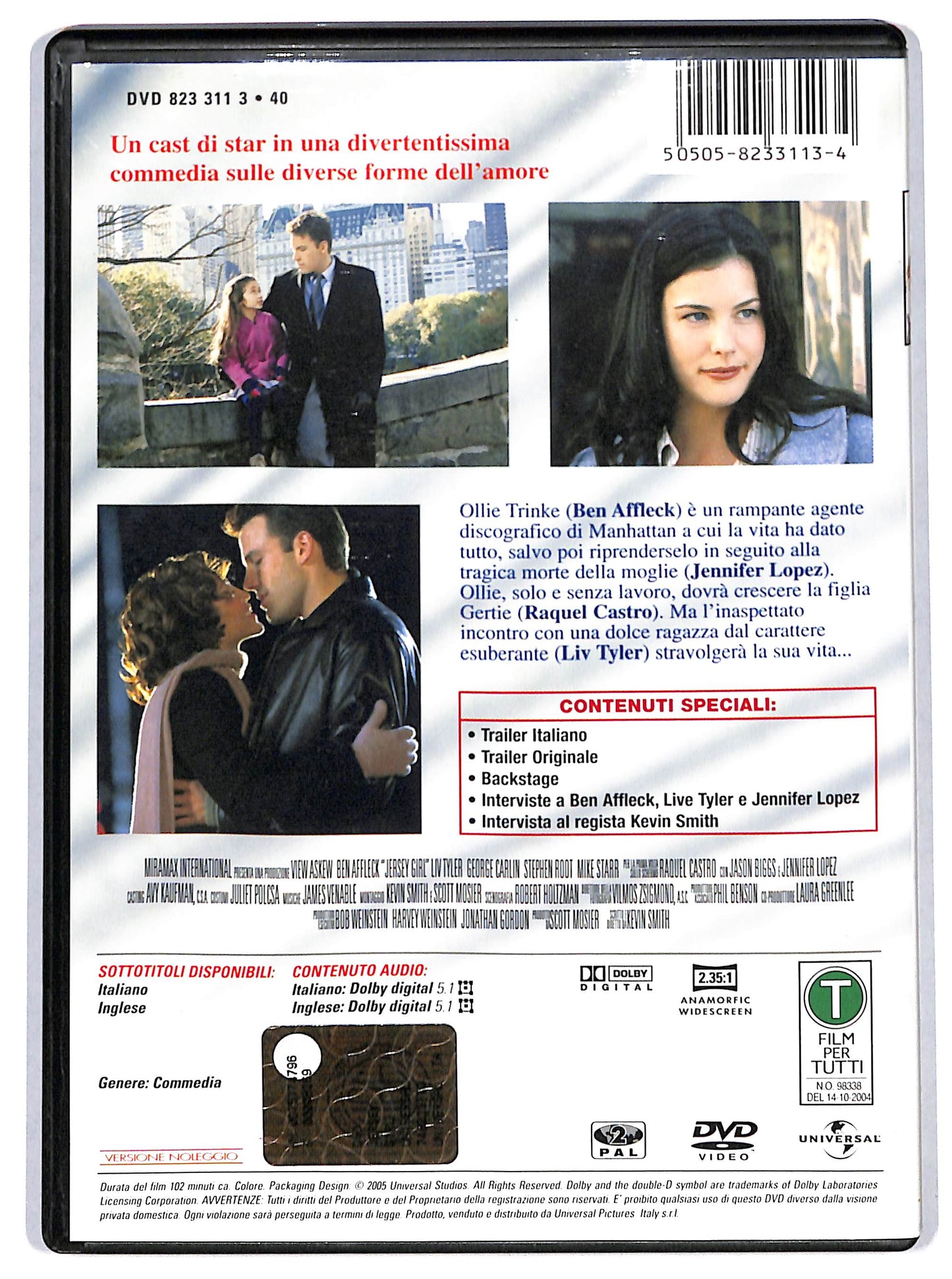 EBOND Jersey Girl NOLEGGIO DVD DB803612