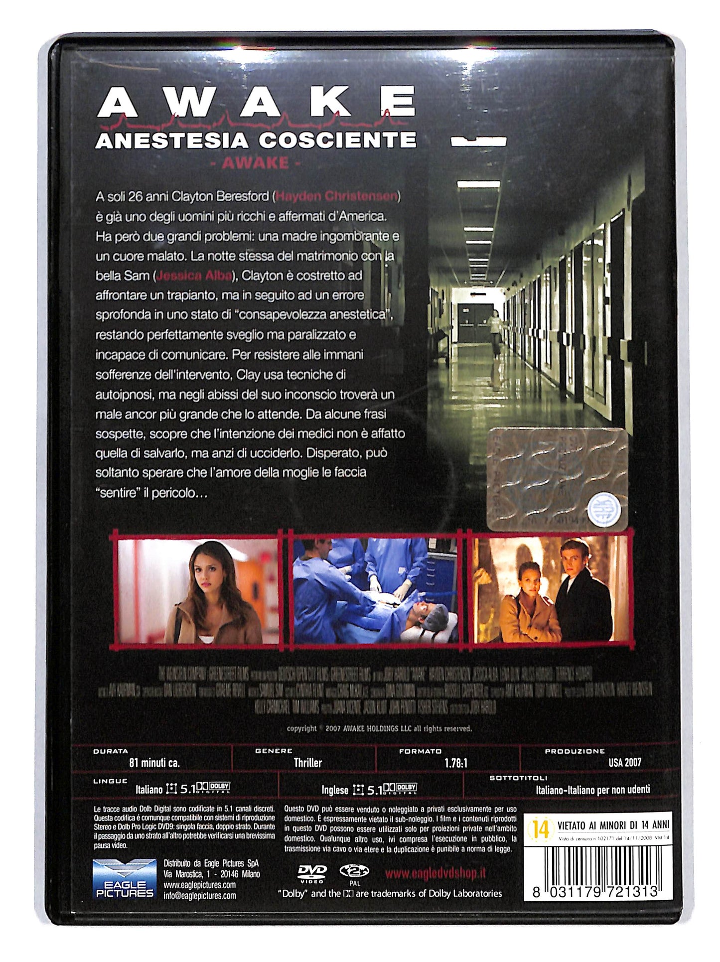 EBOND Awake - Anestesia Cosciente (2007) - EX NOLEGGIO DVD DB803617