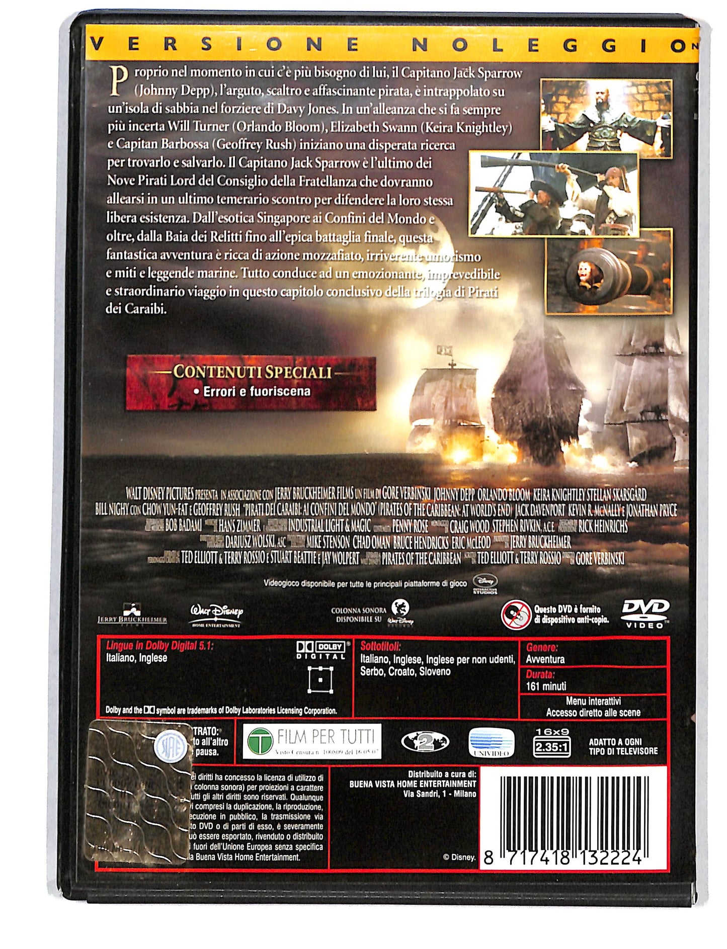 EBOND Pirati dei Caraibi - Ai confini del mondo NOLEGGIO DVD DB804338