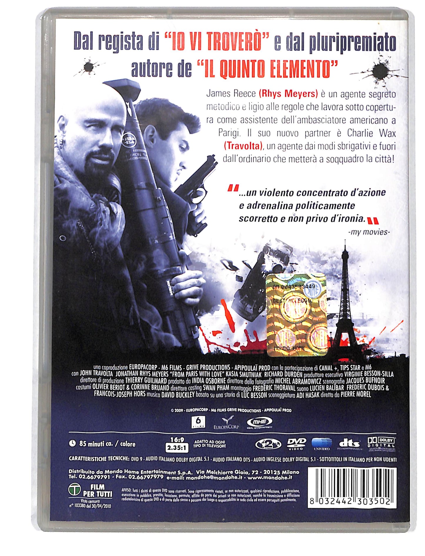 EBOND From Paris with love NOLEGGIO DVD DB804345