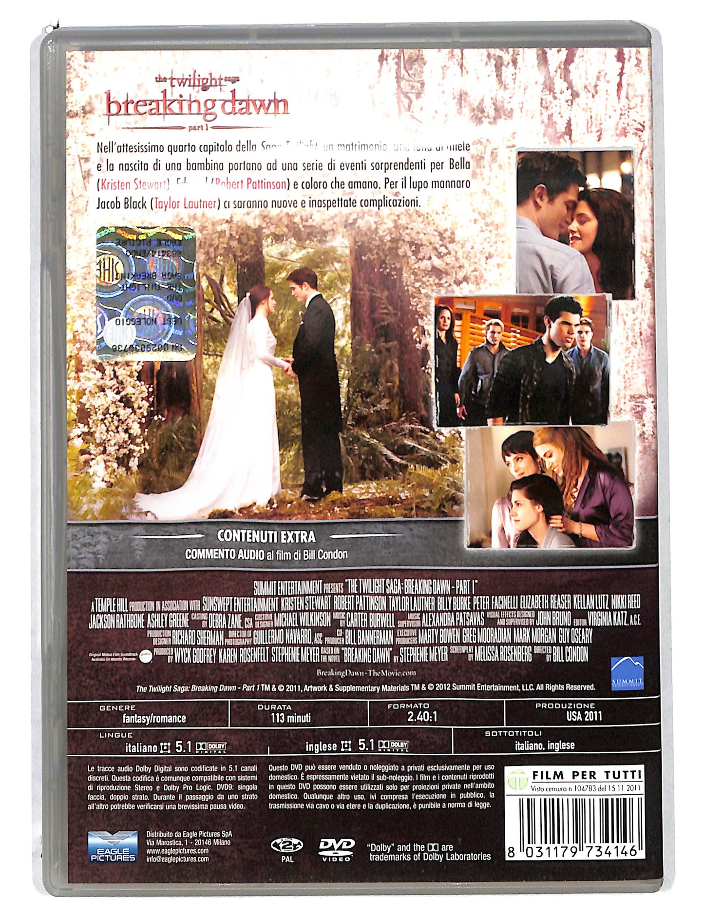 EBOND The Twilight Saga..breaking Dawn Parte 1 NOLEGGIO DVD DB804348