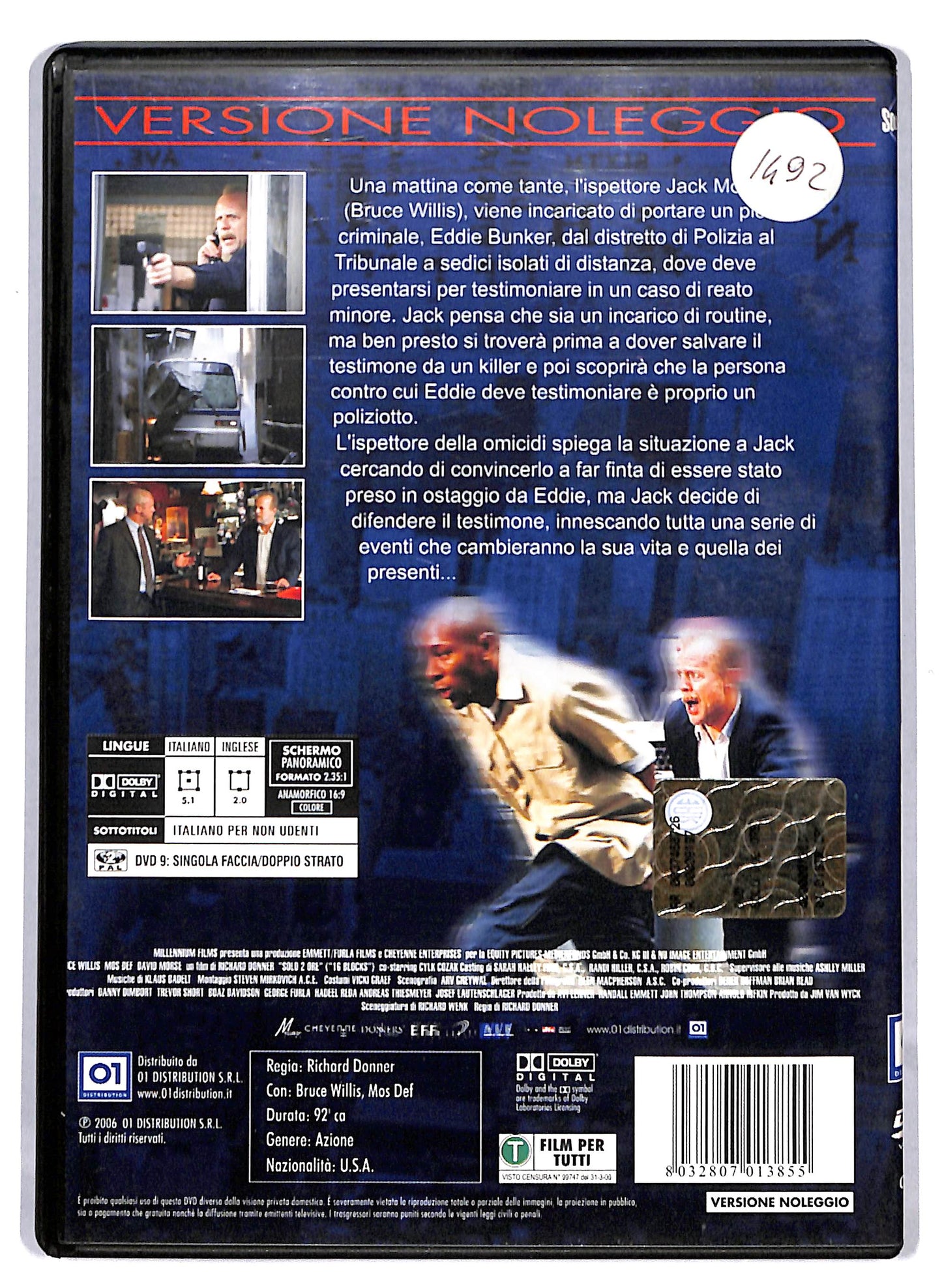 EBOND Solo 2 Ore Con Bruce Willis NOLEGGIO DVD DB804918