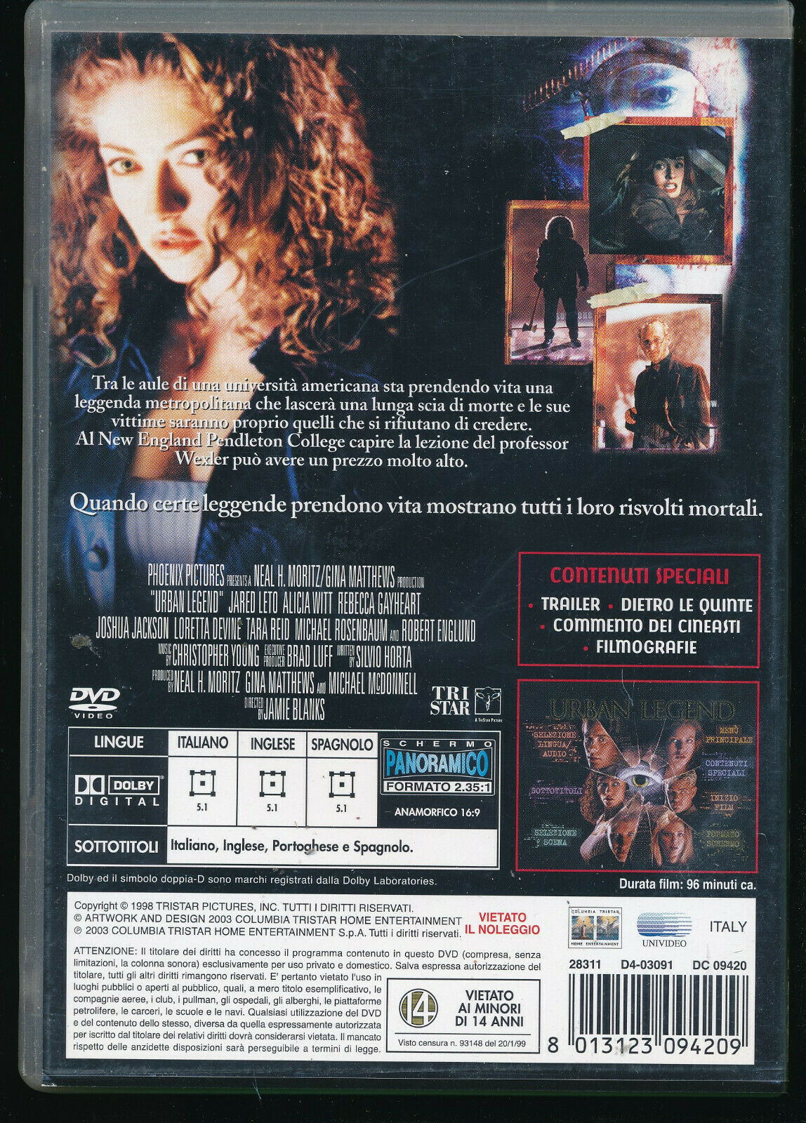 EBOND Urban Legend NOLEGGIO DVD DB804926