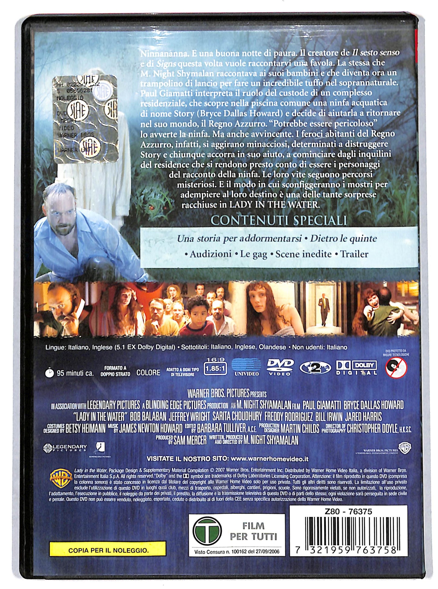 EBOND Lady In The Water Ex Noleggio NOLEGGIO DVD DB804942