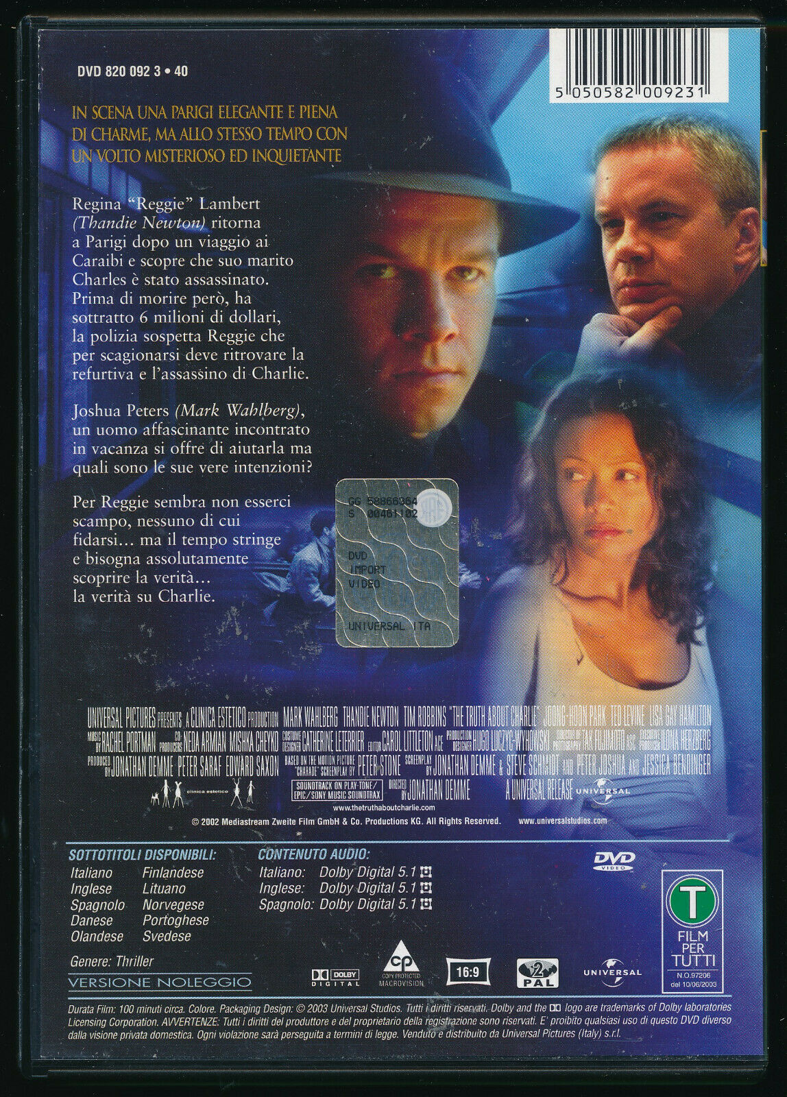 EBOND The Truth About Charlie Ex Noleggio DVD DB804948