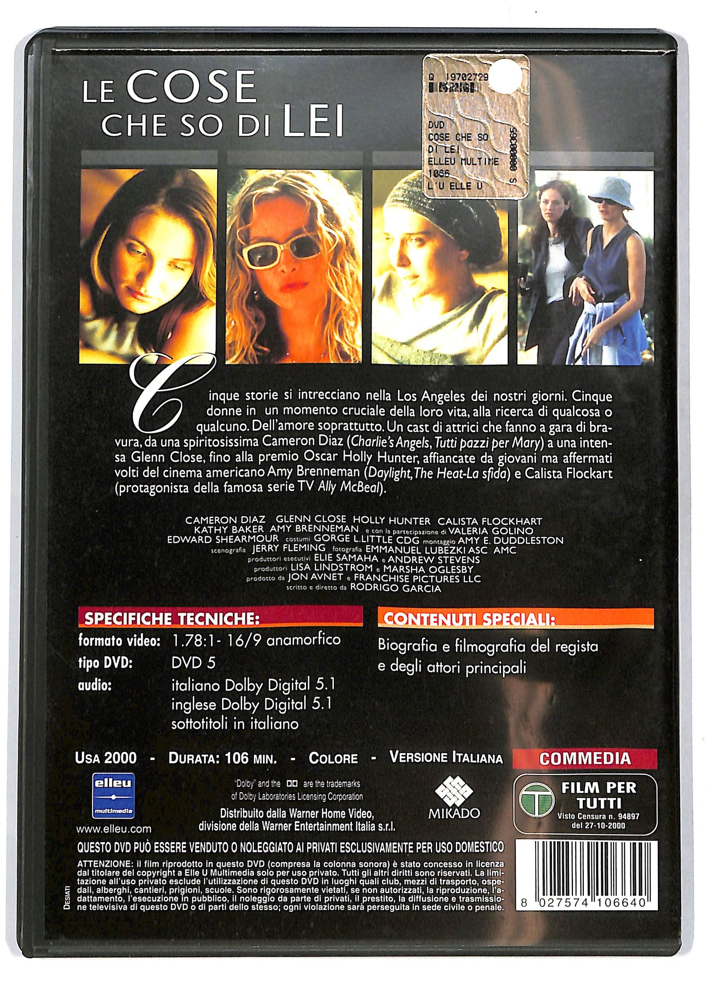 EBOND Le cose che so di lei NOLEGGIO DVD DB804961