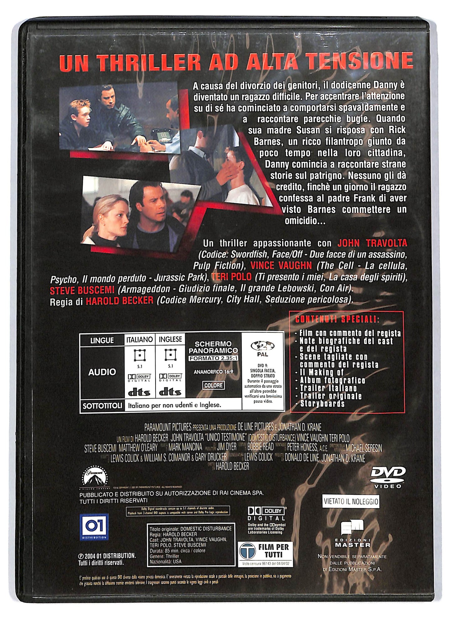 EBOND Unico testimone NOLEGGIO DVD DB805110
