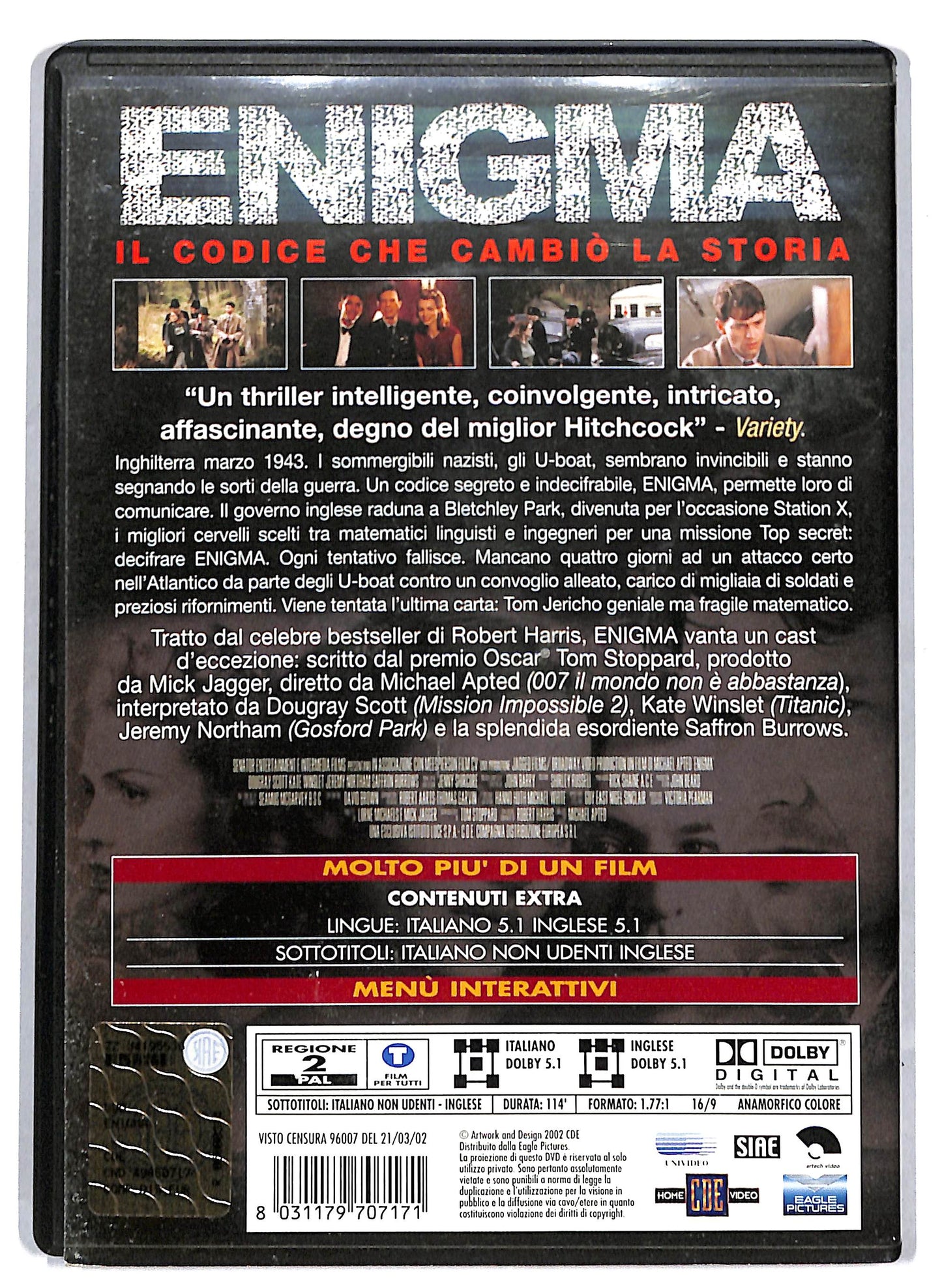 EBOND Enigma - Il codice che cambio la storia NOLEGGIO DVD DB805137