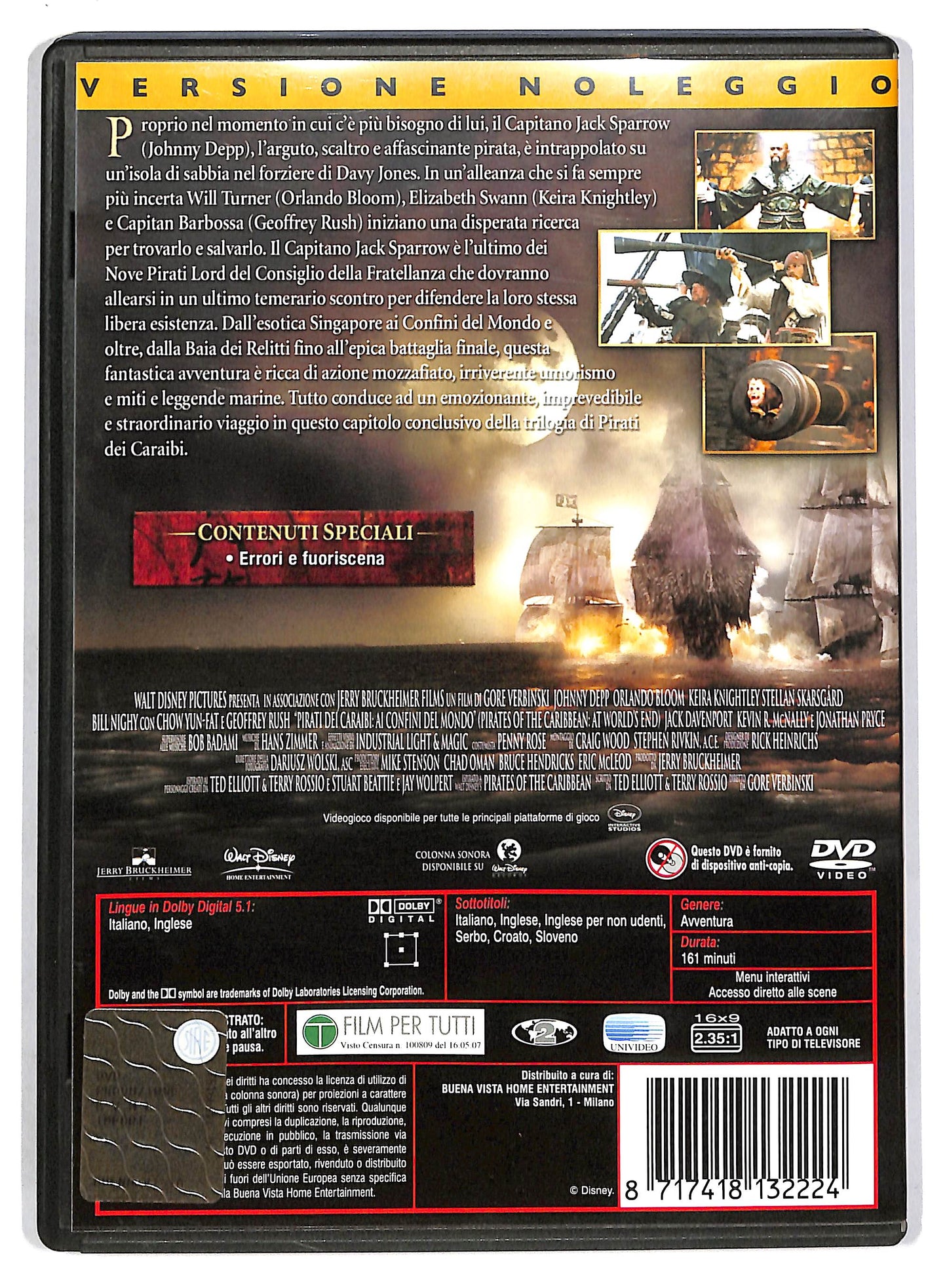EBOND Pirati dei Caraibi - Ai confini del mondo - NOLEGGIO DVD DB805330