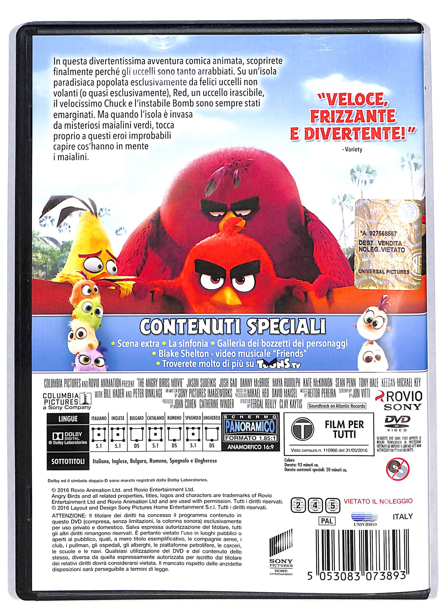 EBOND Angry Birds - Il film Noleggio DVD DB805811