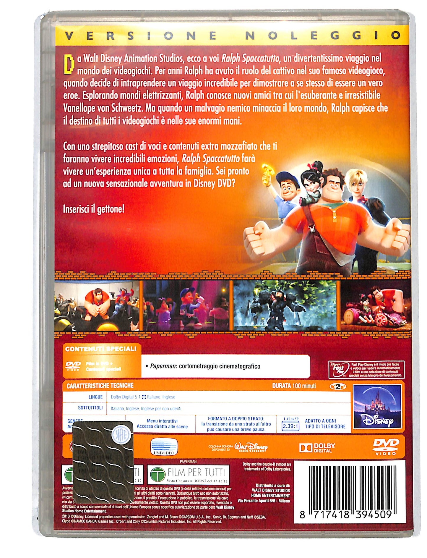 EBOND Ralph spaccatutto NOLEGGIO DVD DB805818