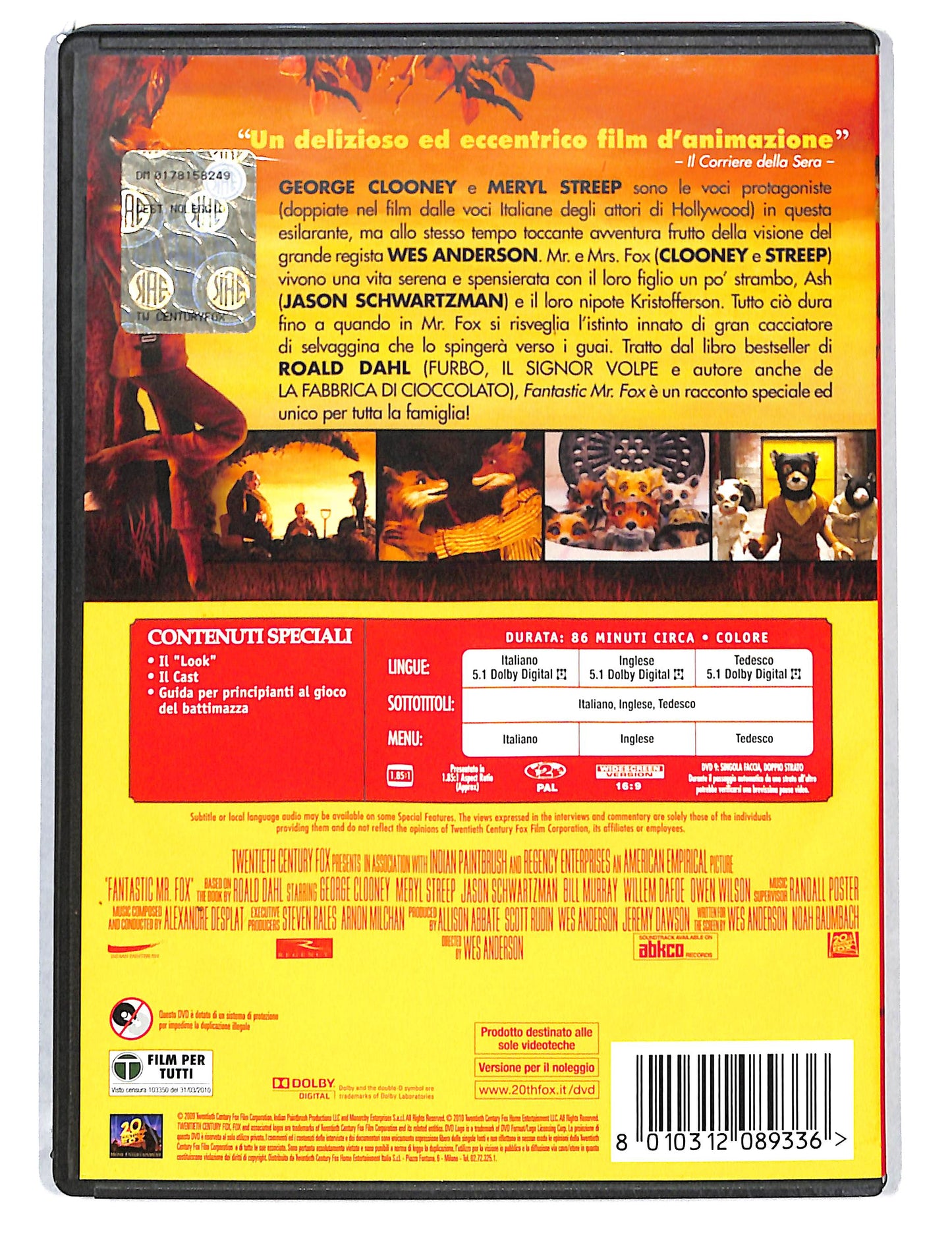 EBOND Fantastic Mr. Fox NOLEGGIO DVD DB805822