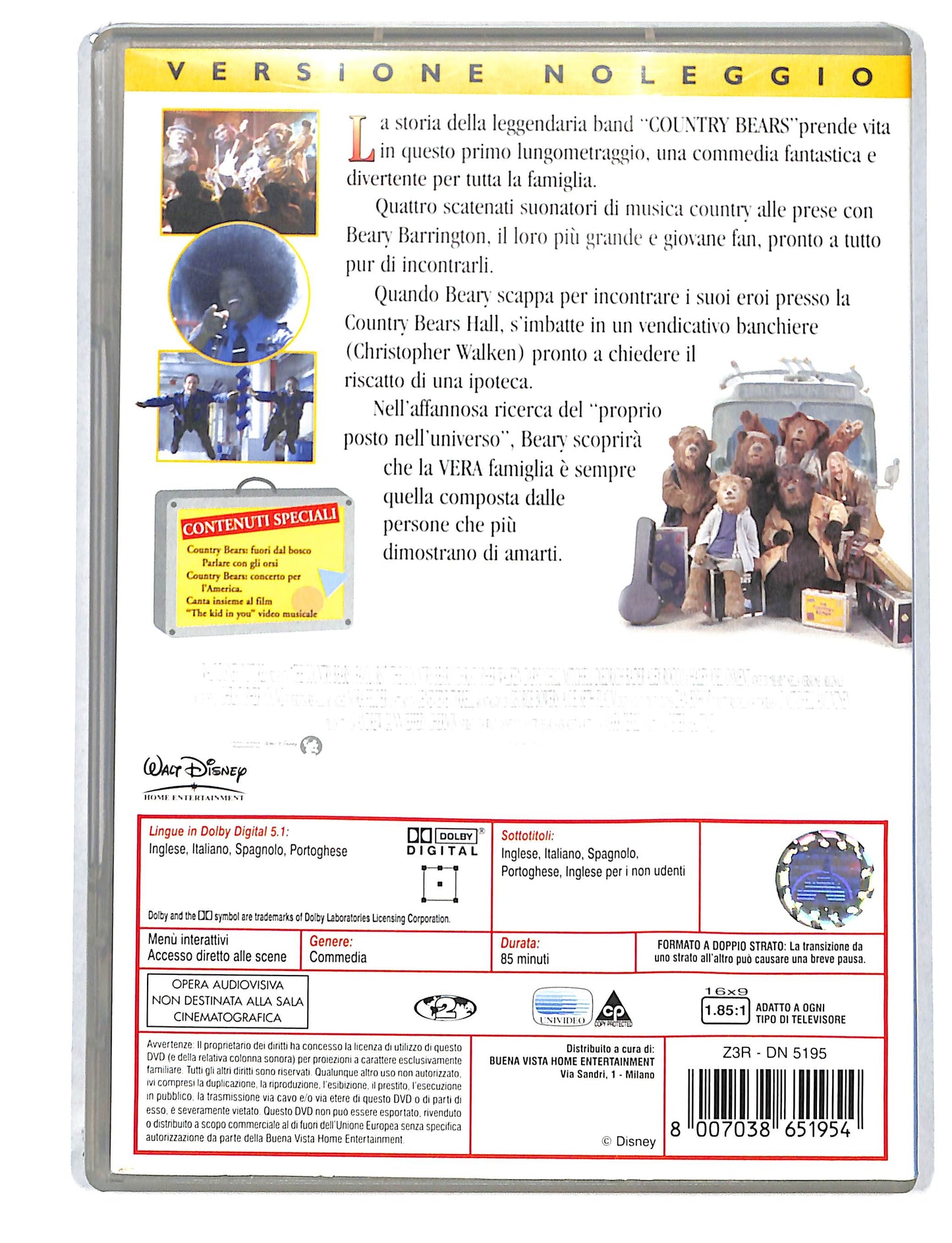 EBOND The Country bears i favolorsi NOLEGGIO DVD DB805836