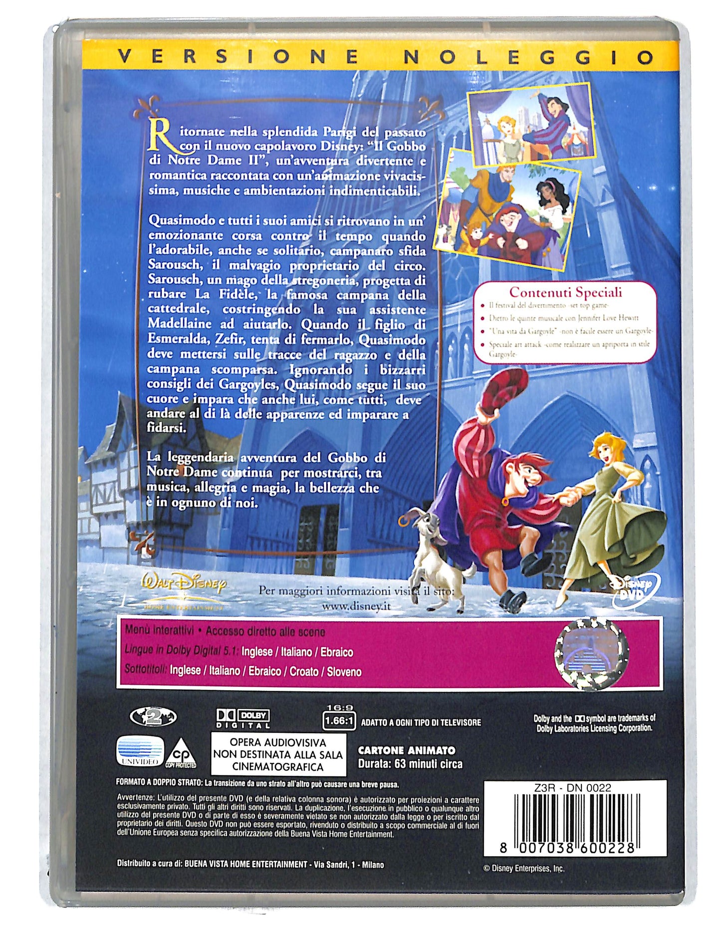 EBOND Il Gobbo di Notredame II NOLEGGIO DVD DB805851
