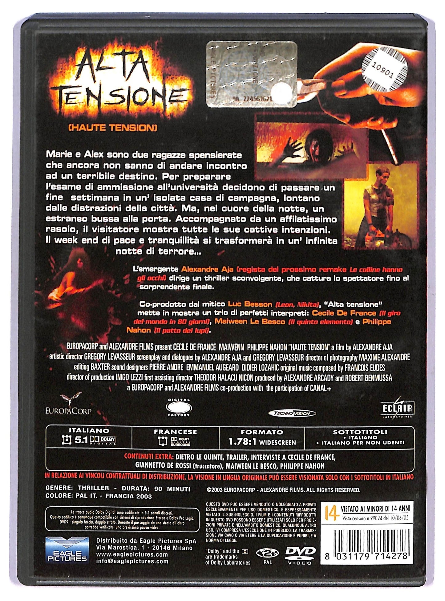 EBOND Alta Tensione NOLEGGIO DVD DB805927