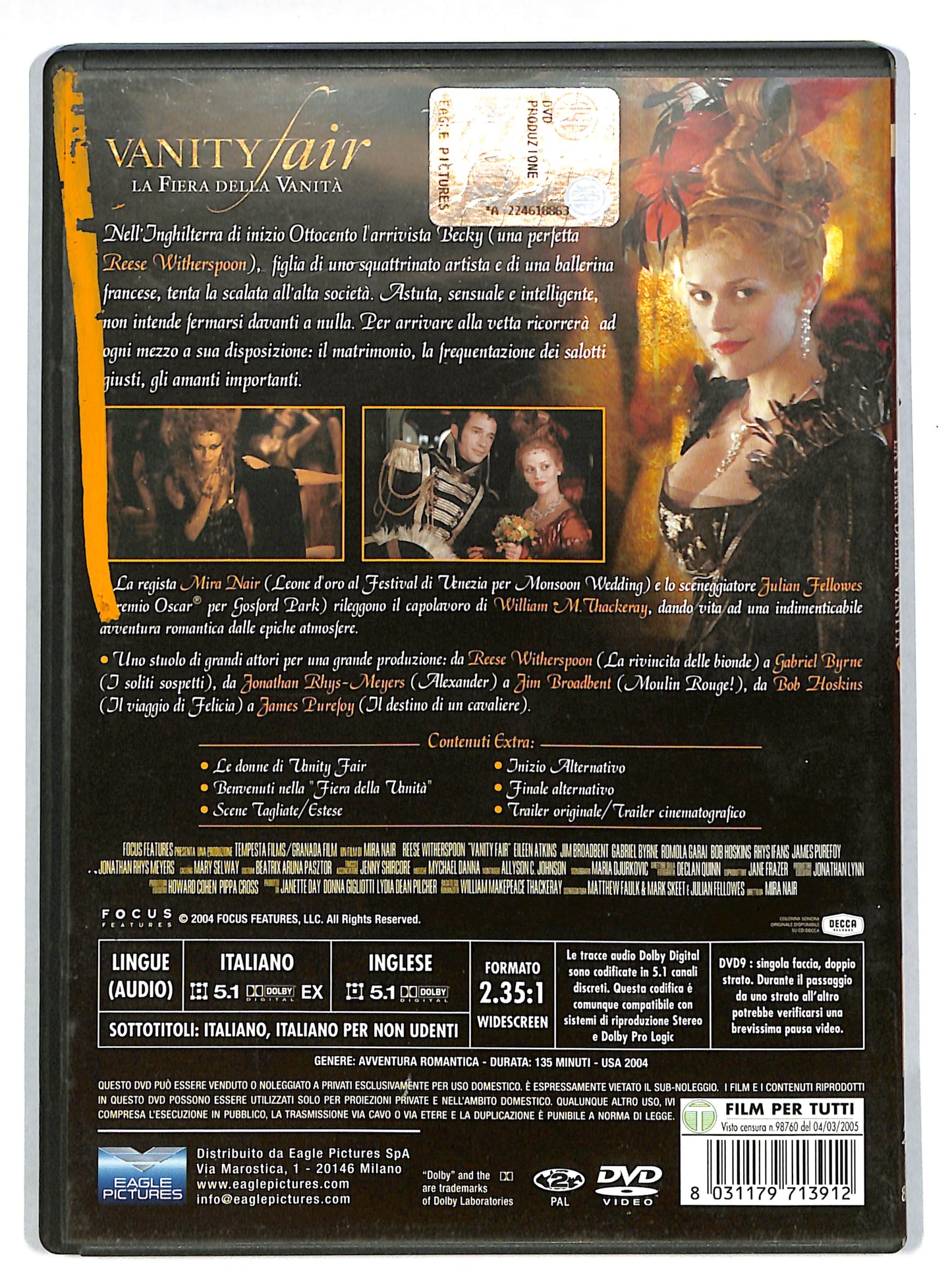 EBOND Vanity Fair - La fiera delle vanita NOLEGGIO DVD DB806116