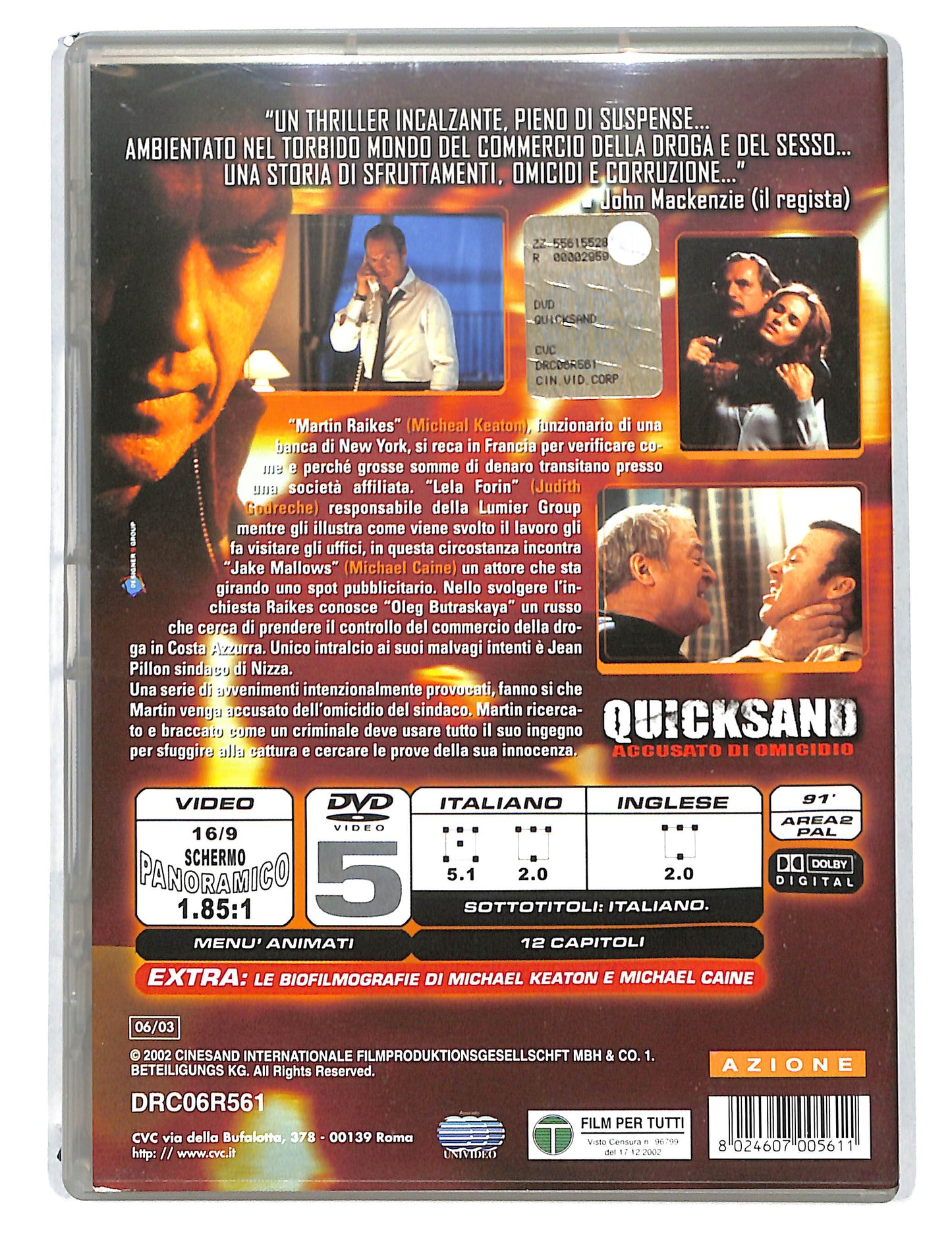 EBOND Quicksand - accusato di omicidio NOLEGGIO DVD DB806118
