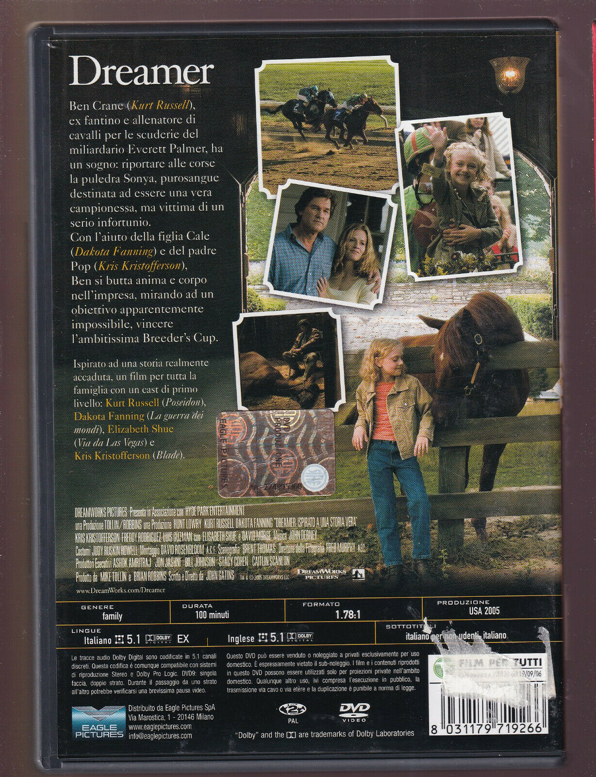 EBOND Dreamer NOLEGGIO DVD DB806811