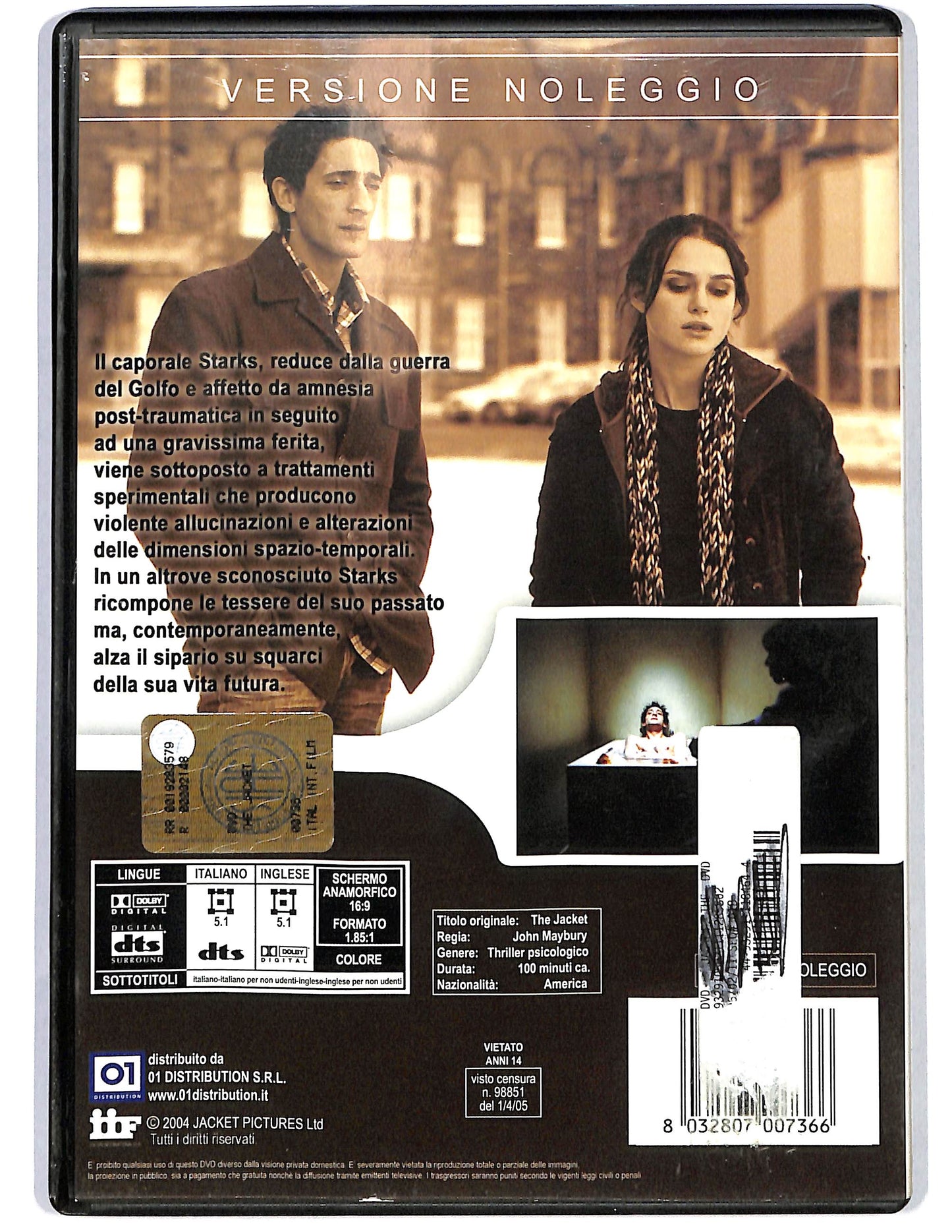 EBOND The jacket NOLEGGIO DVD DB806822