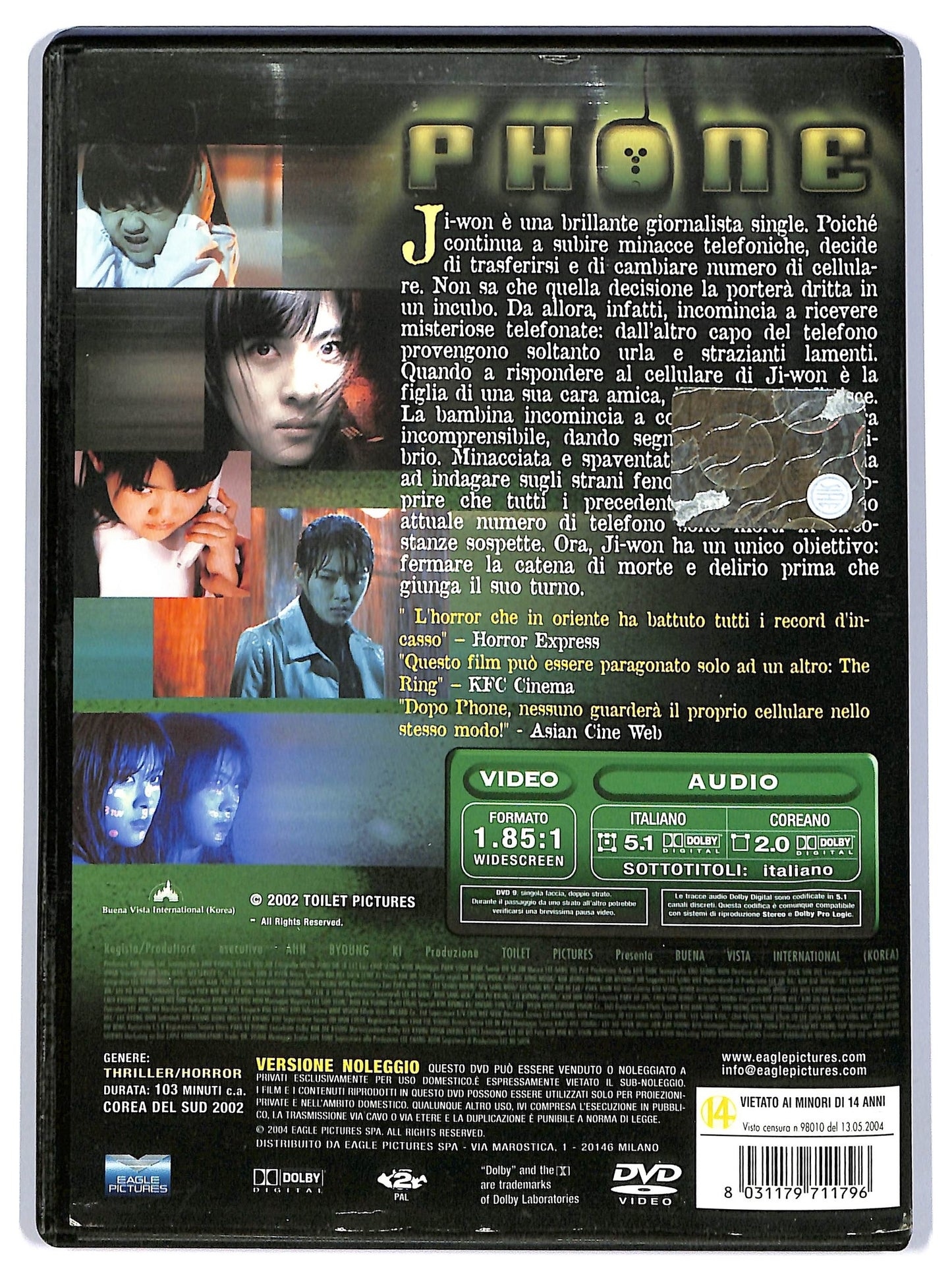 EBOND Phone - il terrore corre sul filo del telefono NOLEGGIO DVD DB807136