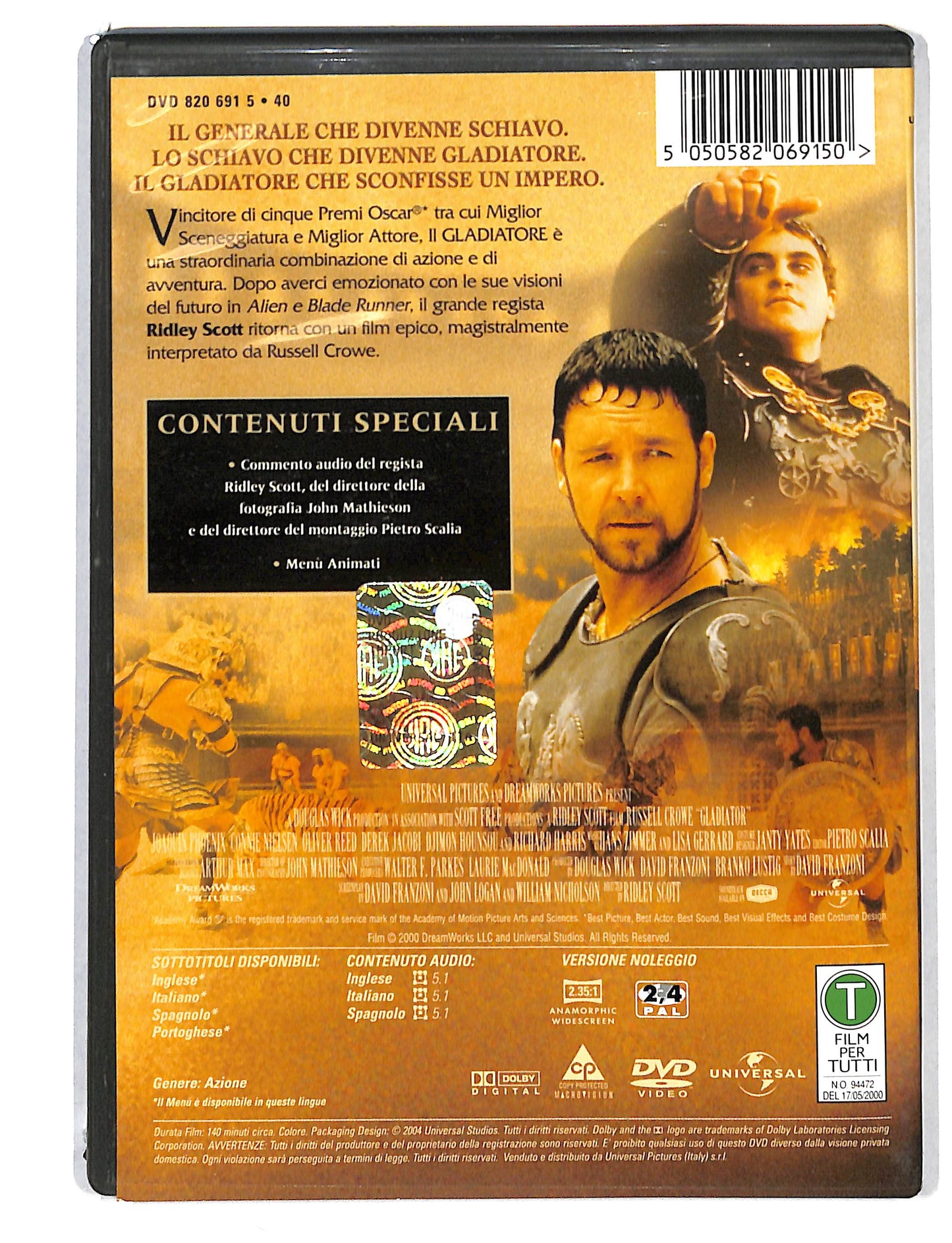 EBOND Il Gladiatore NOLEGGIO DVD DB807307