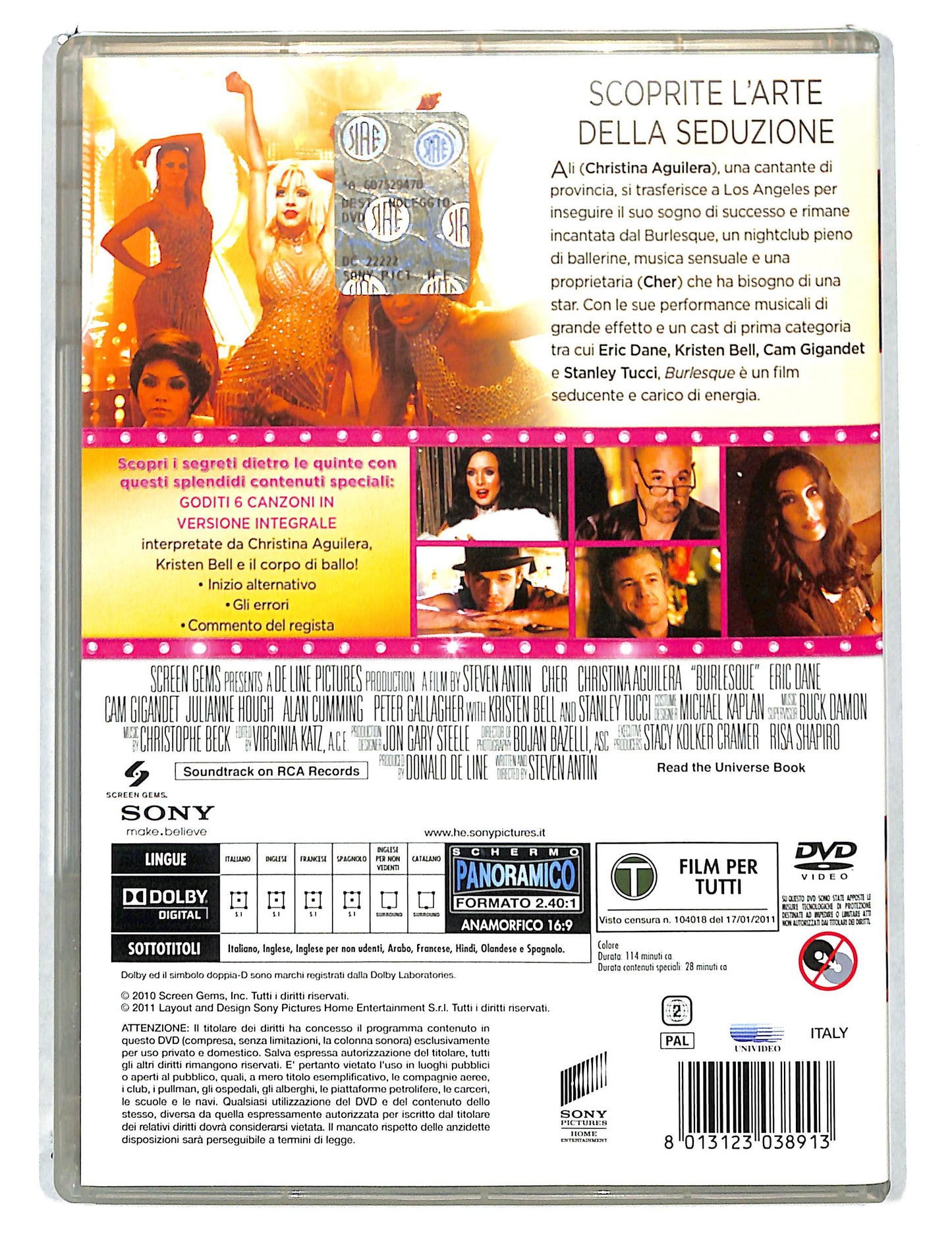 EBOND Burlesque NOLEGGIO DVD DB807358
