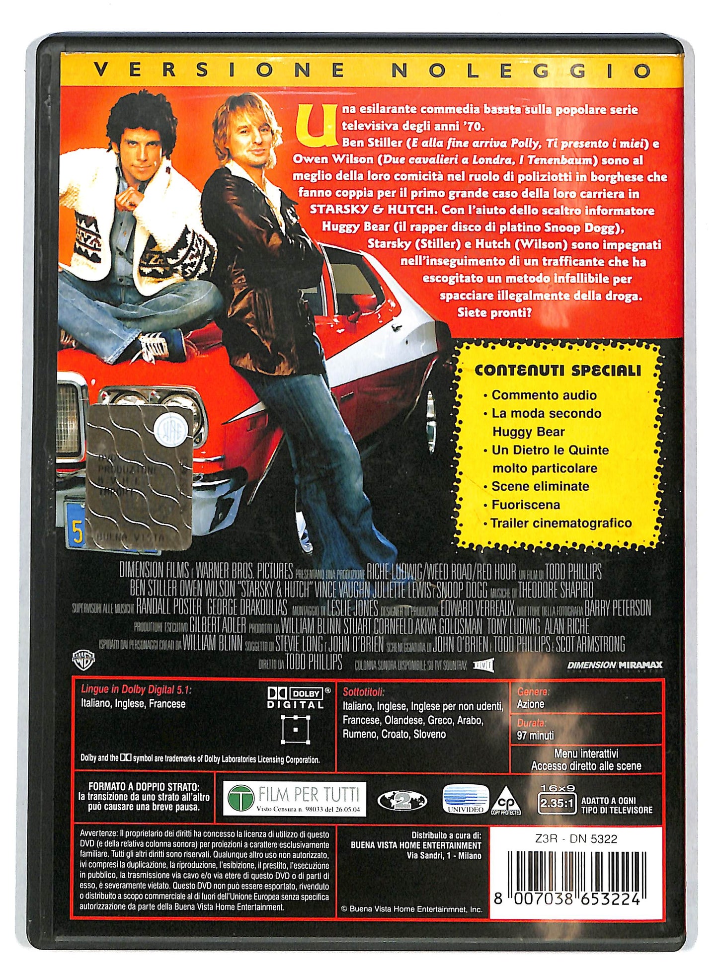 EBOND Starsky & Hutch Ex Noleggio NOLEGGIO DVD DB808165