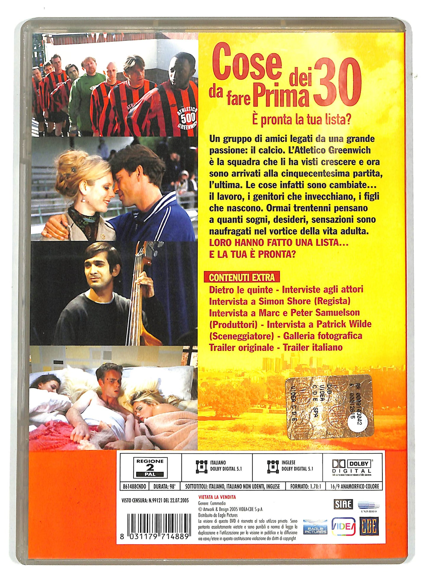 EBOND Cose da fare prima dei 30 Noleggio DVD DB808804