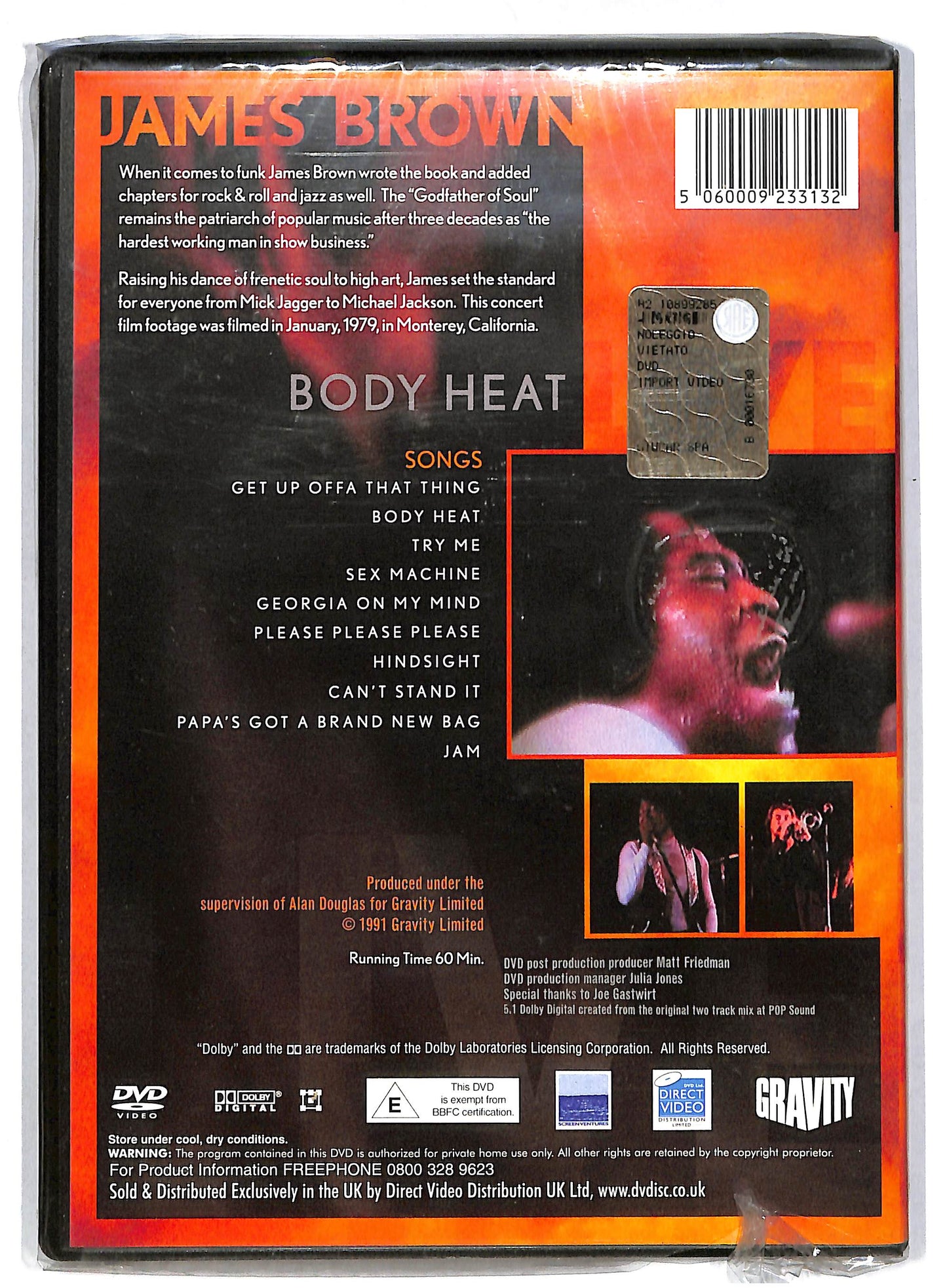EBOND James Brown - Body Heat Live DVD DB810113